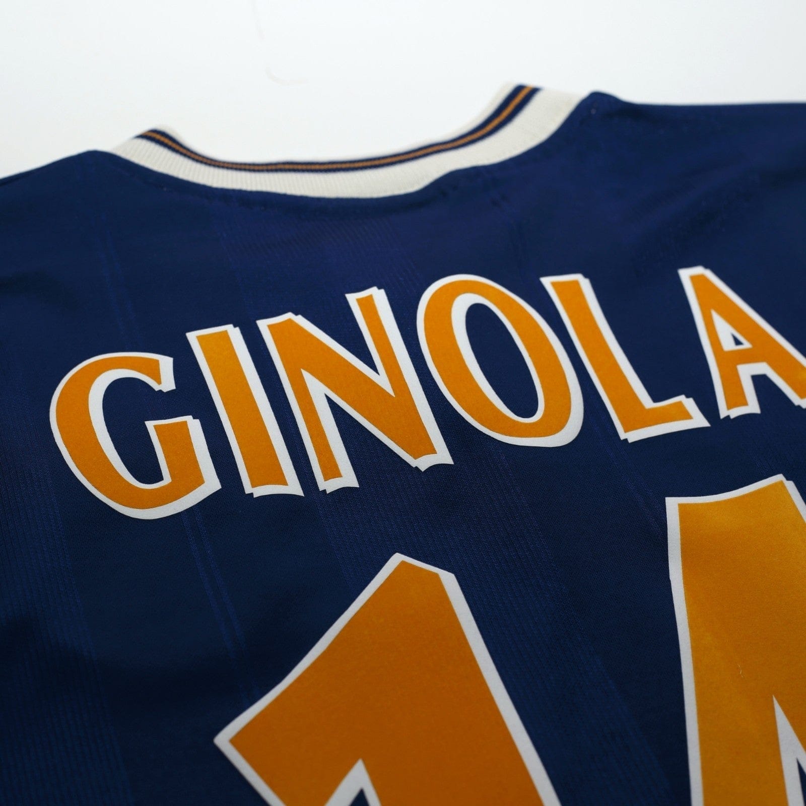 1997/98 Ginola #14 Tottenham Hotspur Vintage PONY Away Football Shirt (M)