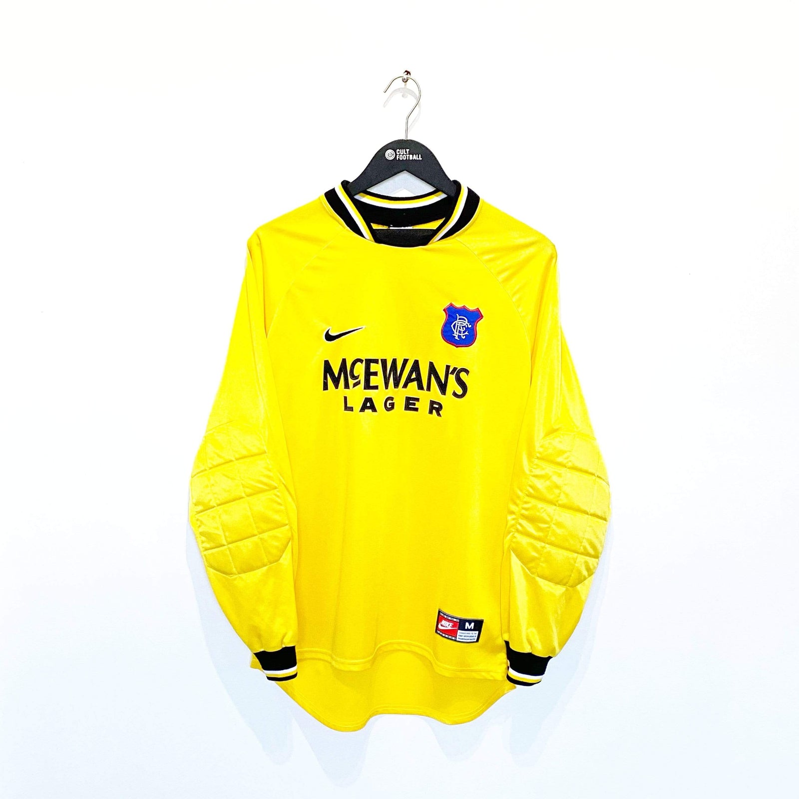 1997/98 GORAM #1 Rangers Vintage Nike Home GK Football Shirt (M) Scotland