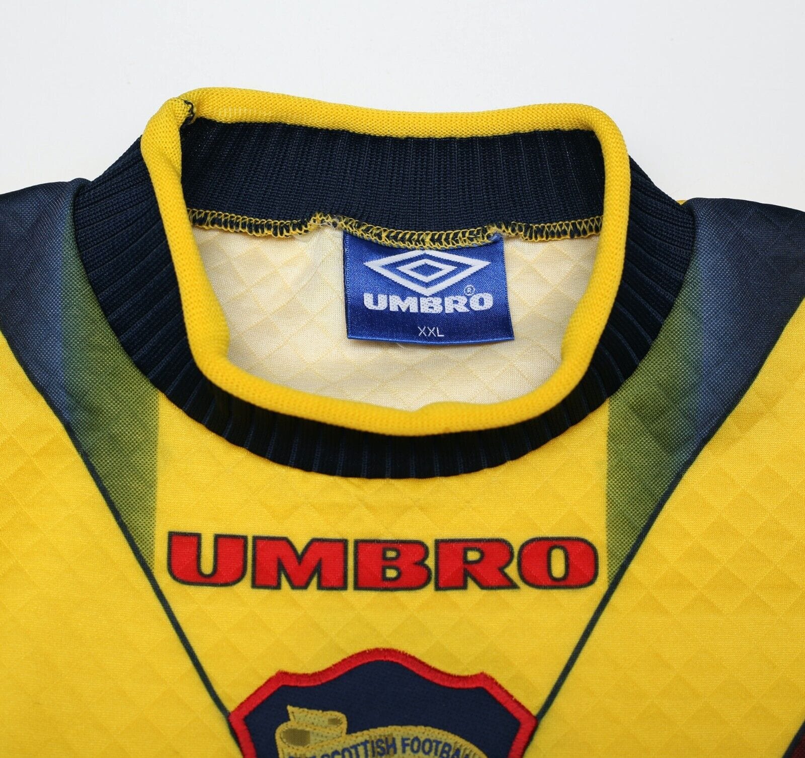 1997/98 GORAM / LEIGHTON #1 Scotland Vintage Umbro GK Football Shirt (XXL)