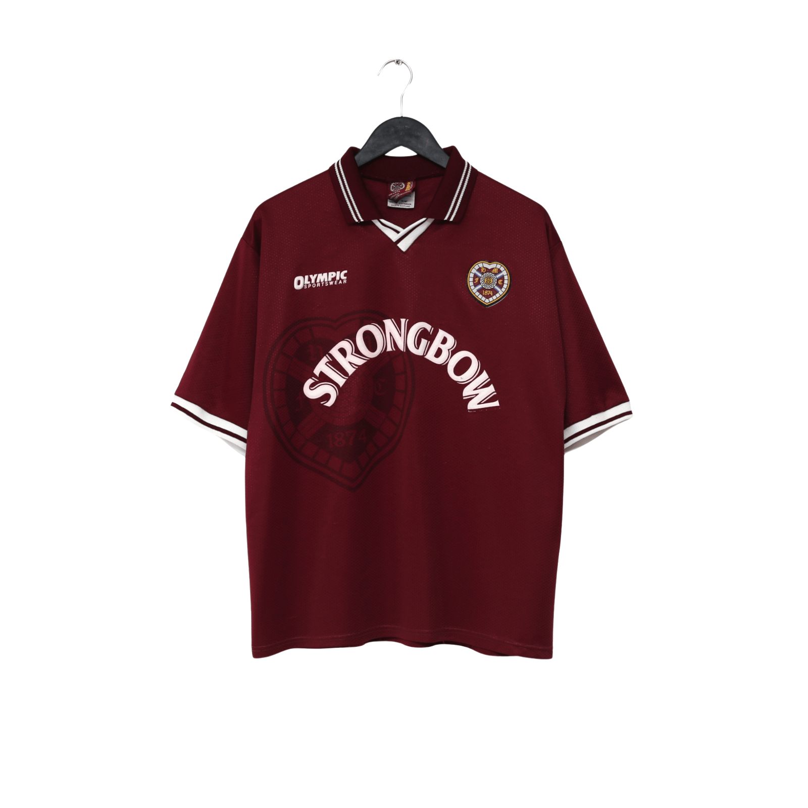 1997/98 Hearts Vintage Olympic Home Football Shirt (XL)