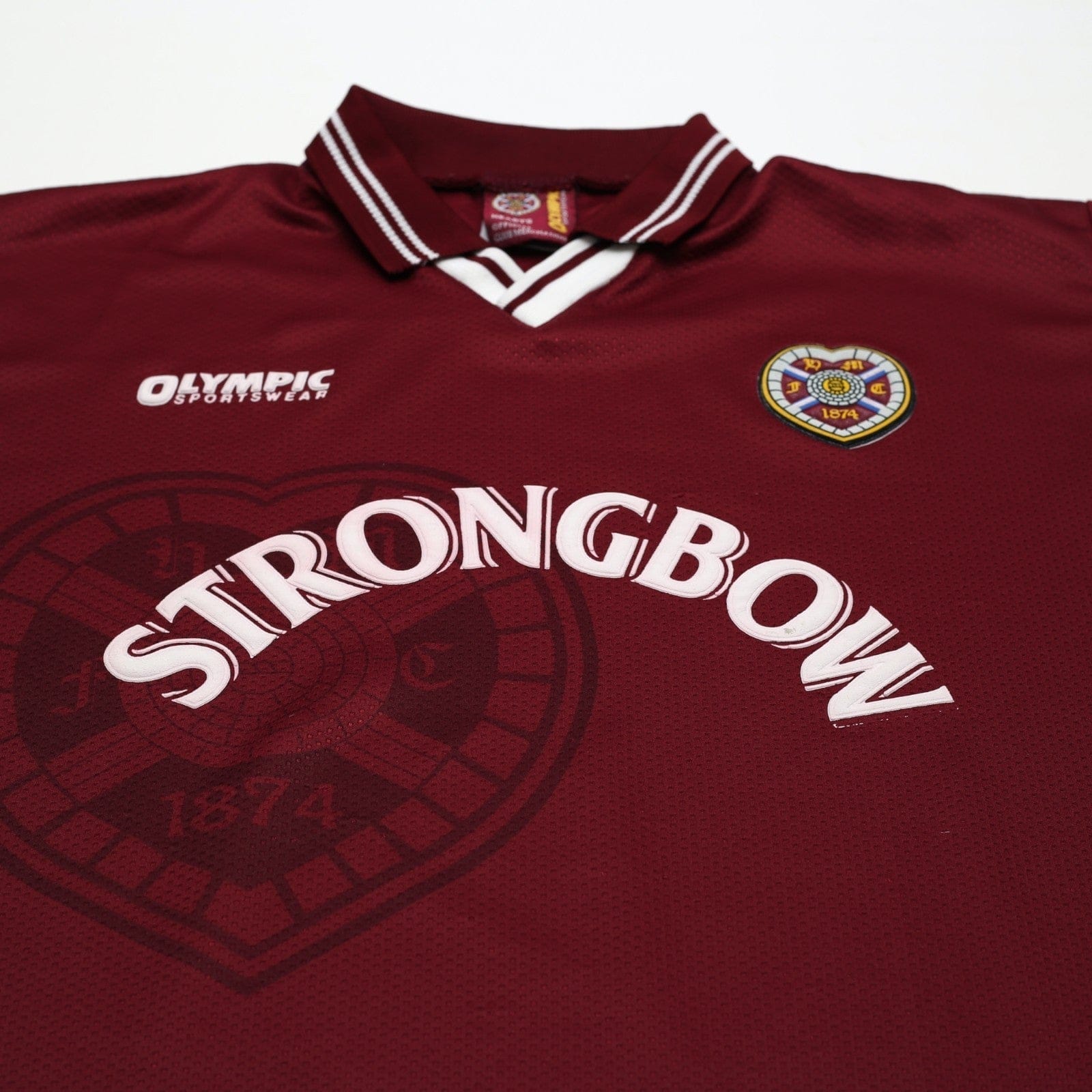 1997/98 Hearts Vintage Olympic Home Football Shirt (XL)