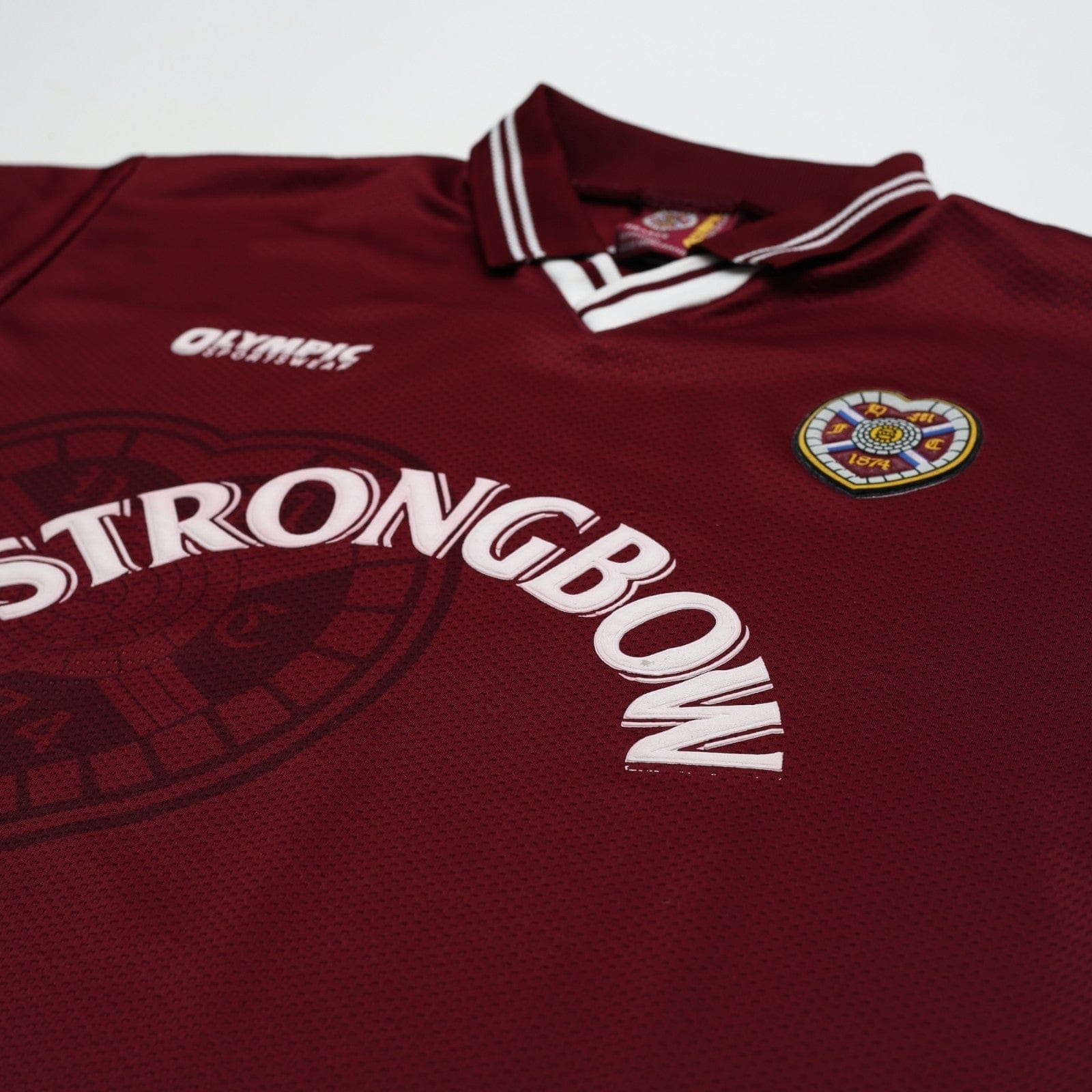 1997/98 Hearts Vintage Olympic Home Football Shirt (XL)