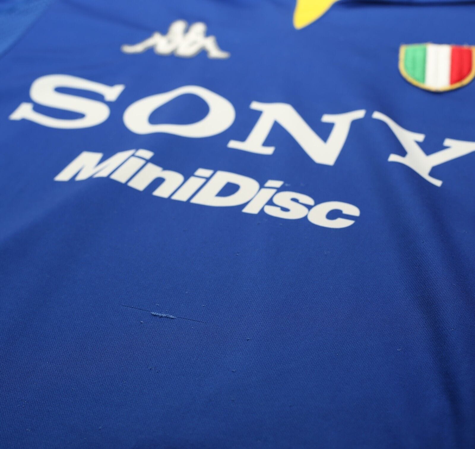 1997/98 JUVENTUS Vintage Kappa Third Football Shirt Jersey (L) SONY Mini Disk