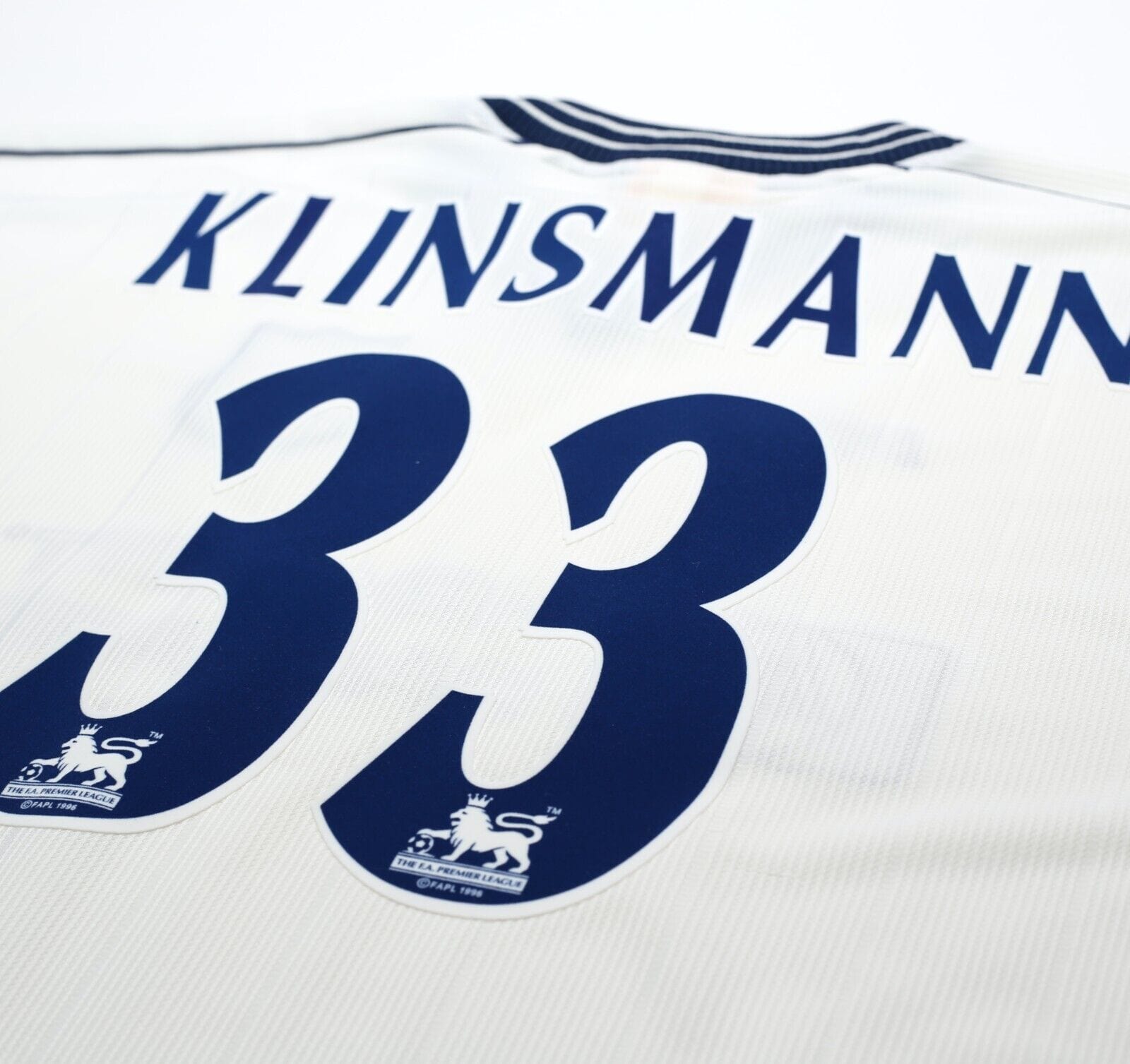 1997/98 KLINSMANN #33 Tottenham Hotspur Vintage PONY Home Football Shirt (XXL)