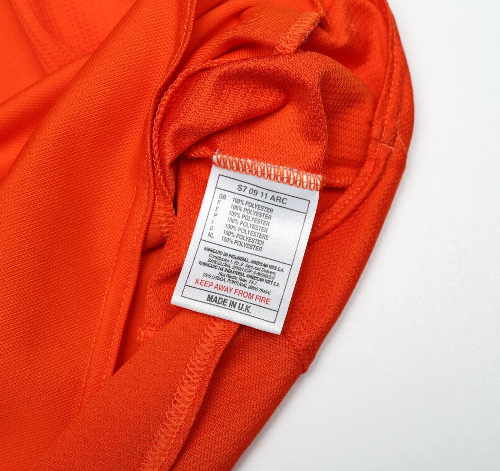 1997/98 KLUIVERT #9 Holland Vintage Nike Home Football Shirt (L)