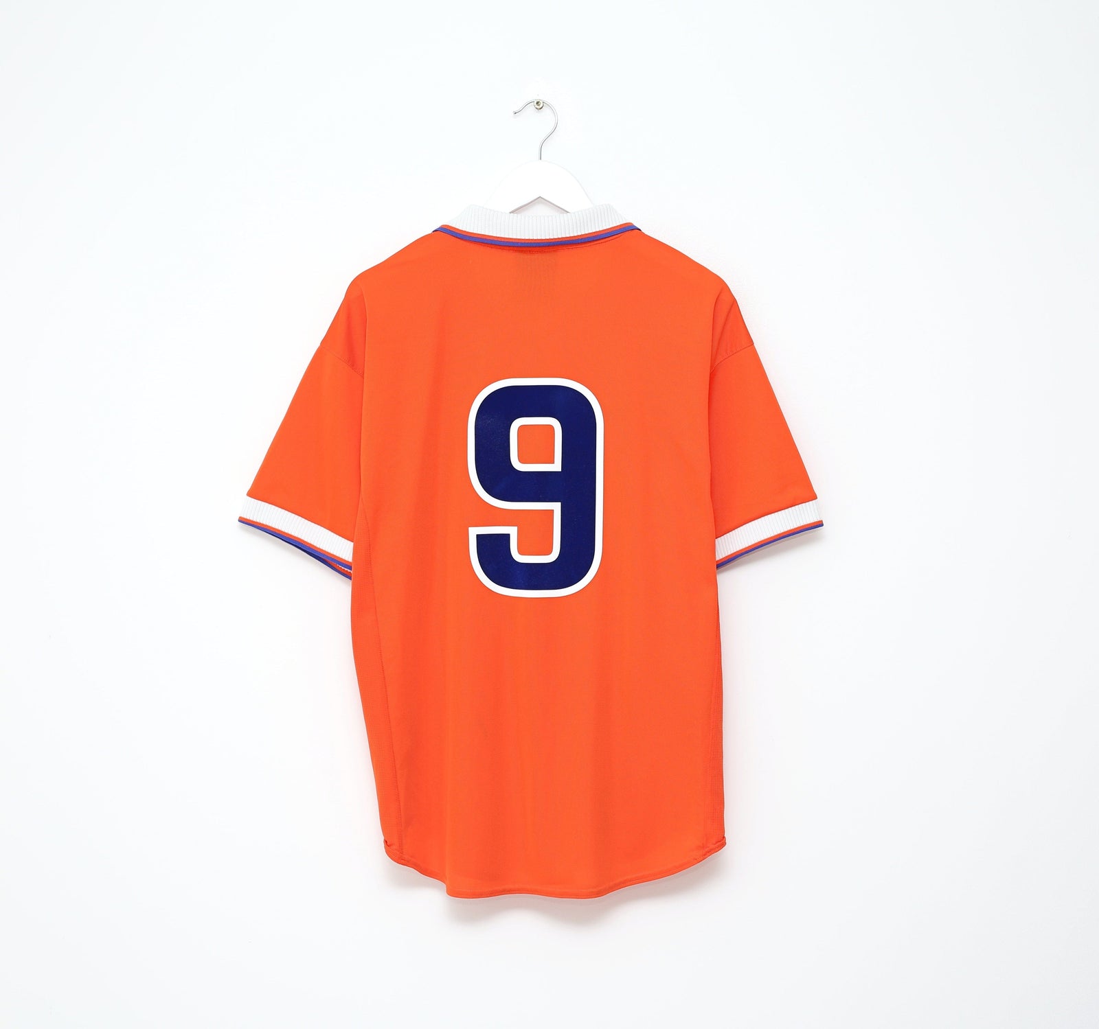 1997/98 KLUIVERT #9 Holland Vintage Nike Home Football Shirt (L)