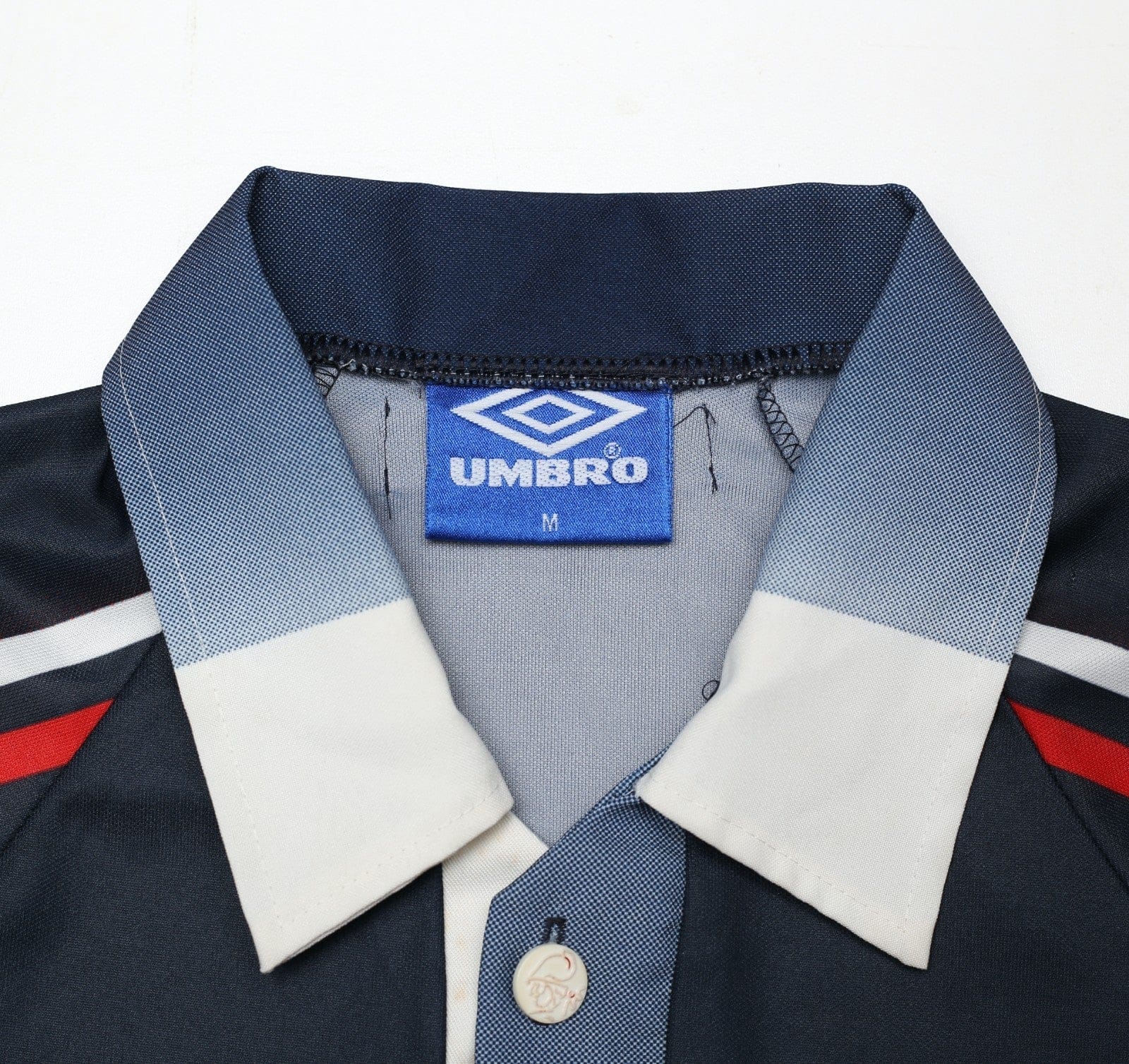 1997/98 LAUDRUP #11 Ajax Vintage Umbro Away Football Shirt (M)