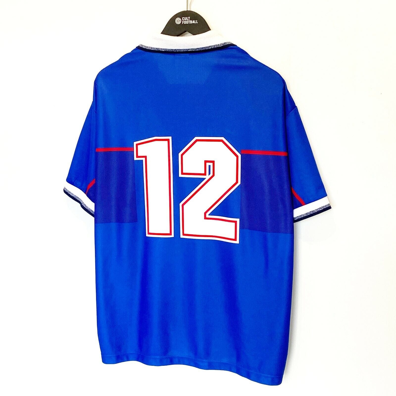 1997/98 McCOIST #12 Rangers Vintage Nike Home Scottish Cup Final Shirt (XL)
