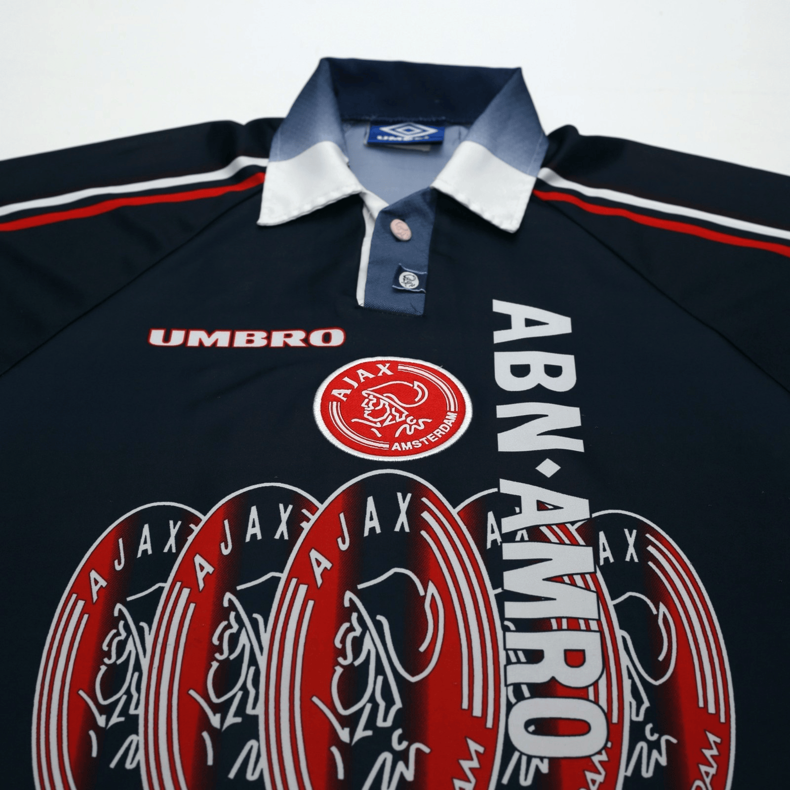 1997/98 Michael Laudrup #11 Ajax Vintage Umbro Away Football Shirt (L/XL)