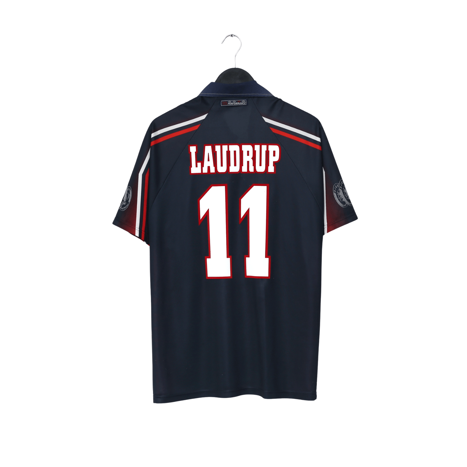 1997/98 Michael Laudrup #11 Ajax Vintage Umbro Away Football Shirt (L/XL)