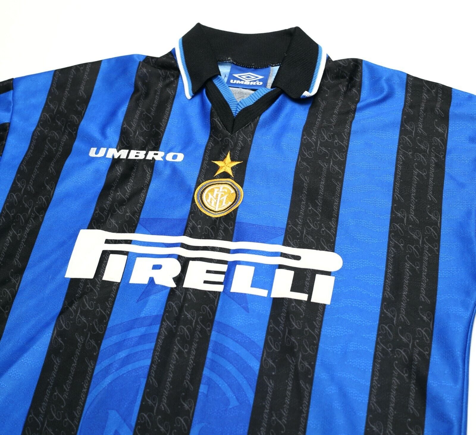 1997/98 RONALDO #10 Inter Milan Vintage Umbro Home Football Away Shirt (L)