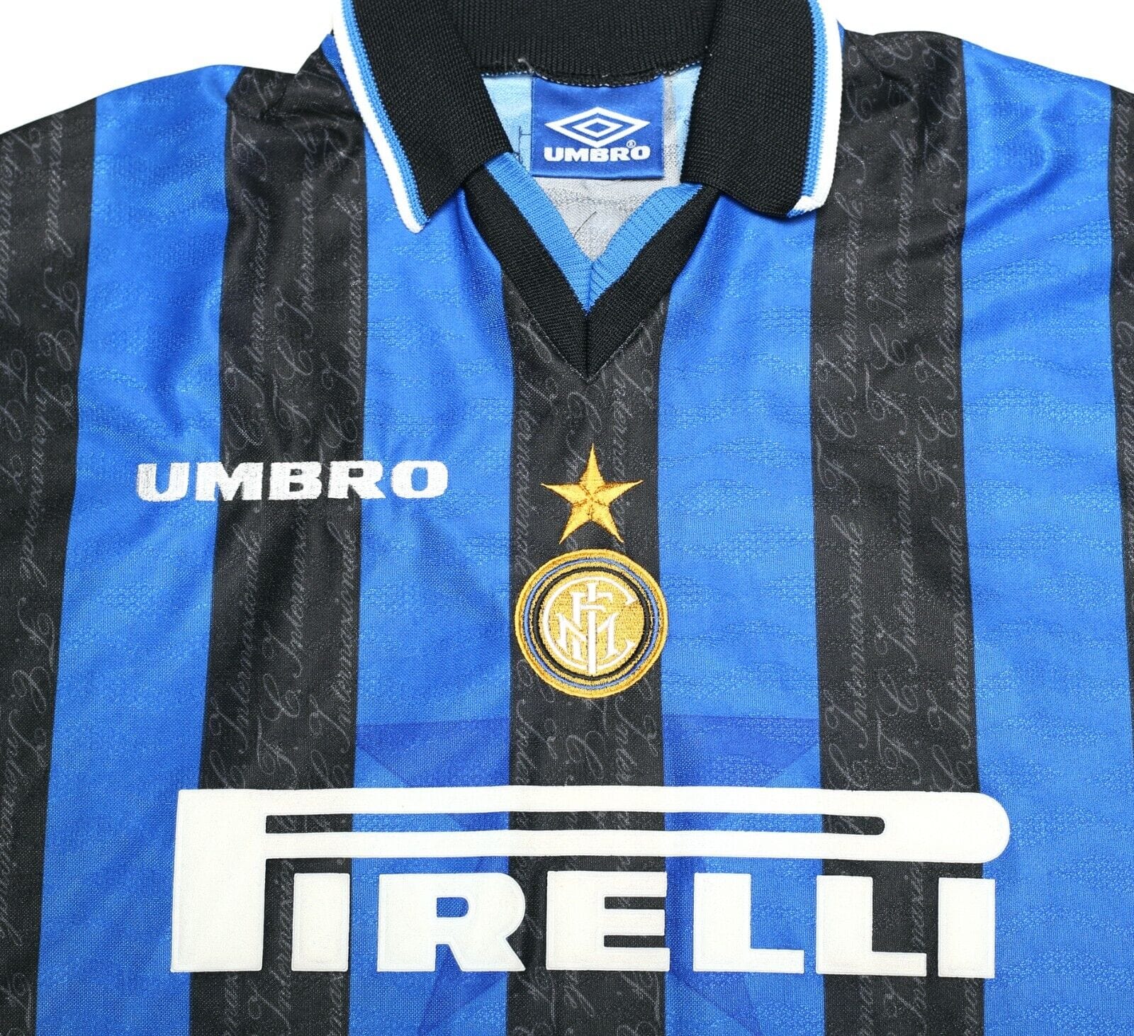 1997/98 RONALDO #10 Inter Milan Vintage Umbro Home Football Away Shirt (L)