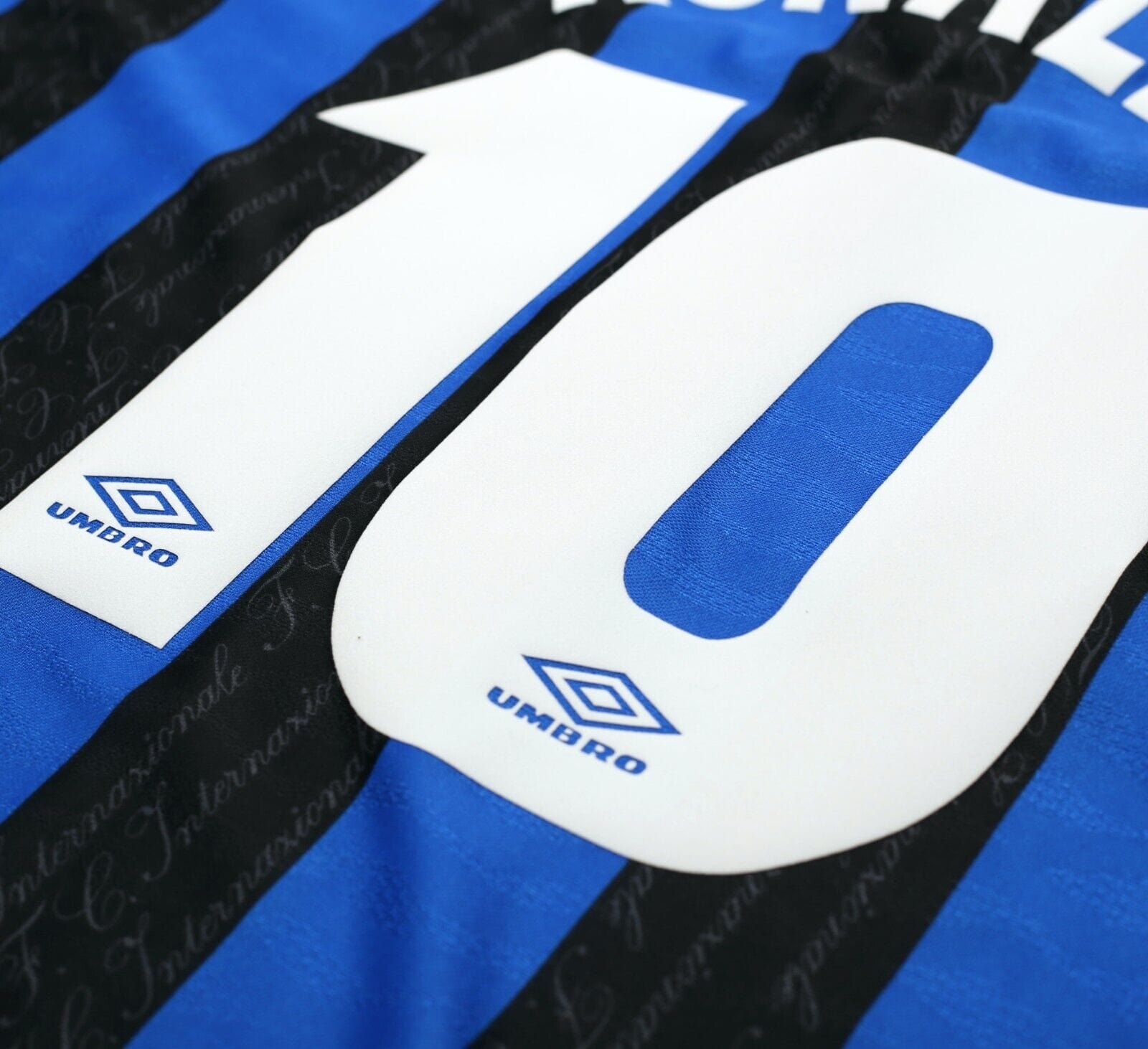 1997/98 RONALDO #10 Inter Milan Vintage Umbro Home Football Away Shirt (L)