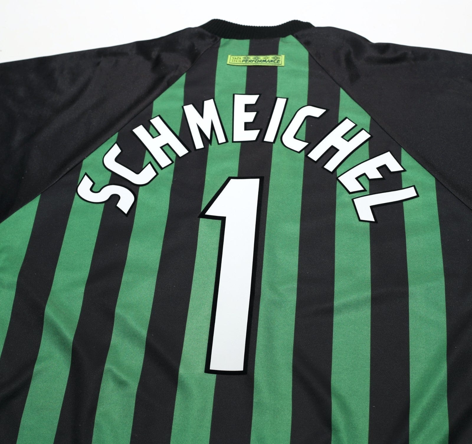 1997/98 SCHMEICHEL #1 Manchester United Vintage Umbro GK Football Shirt (M)