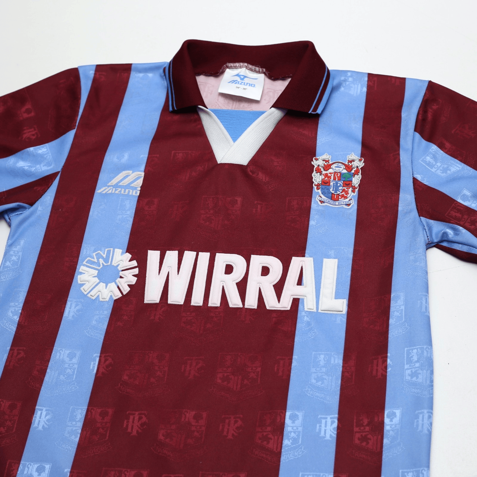1997/98 Tranmere Rovers Vintage Mizuno Away Football Shirt (S) 34/36