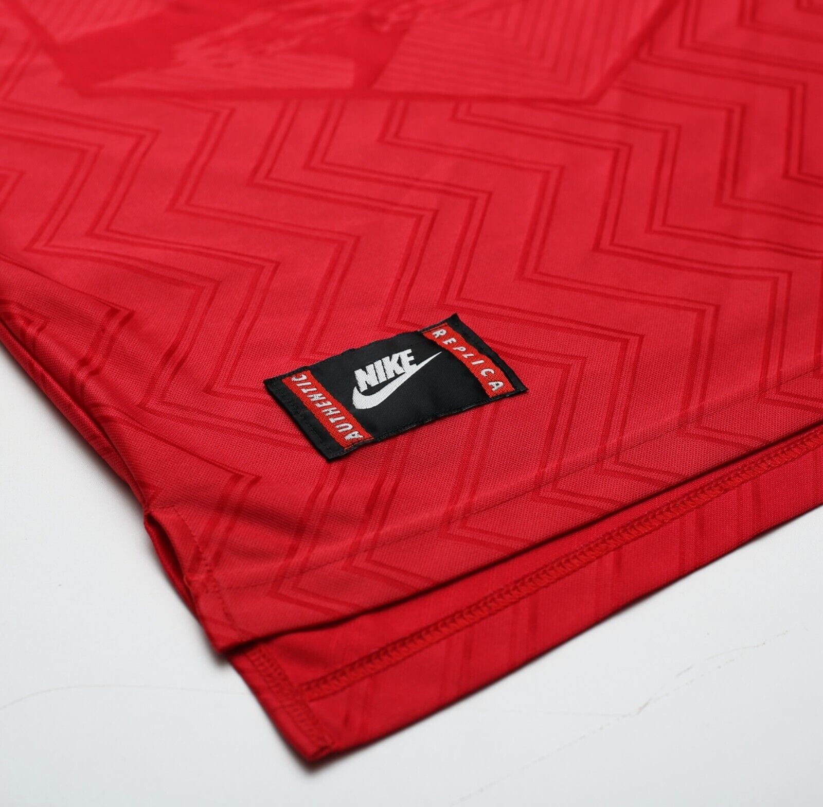 1997/98 WRIGHT #8 Arsenal Vintage Nike Home Football Shirt Jersey (M)