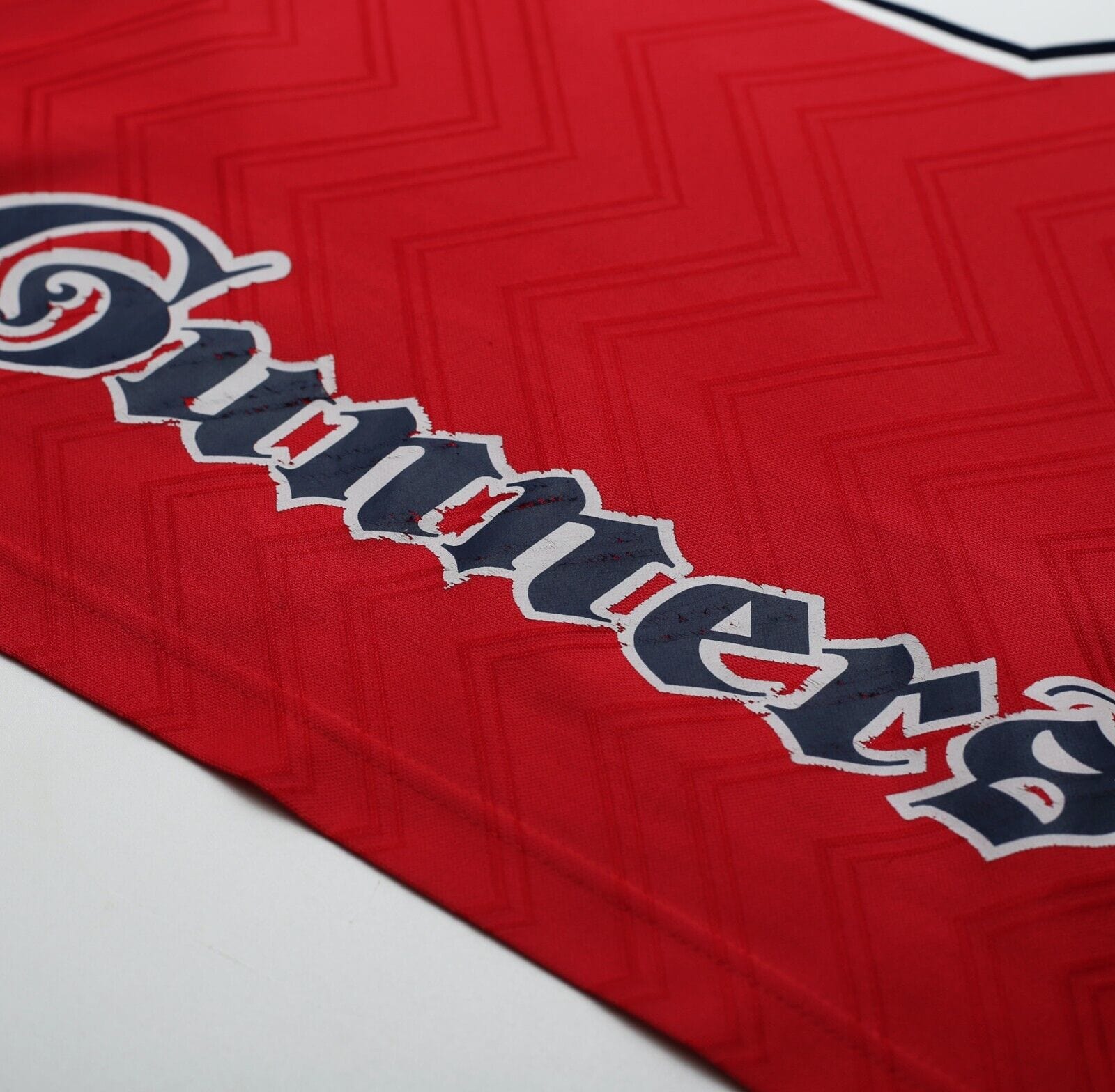 1997/98 WRIGHT #8 Arsenal Vintage Nike Home Football Shirt Jersey (M)