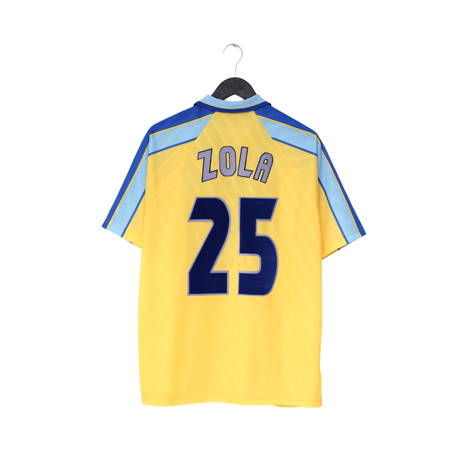 1997/98 ZOLA #25 Chelsea Vintage Umbro Away Football Shirt (L)