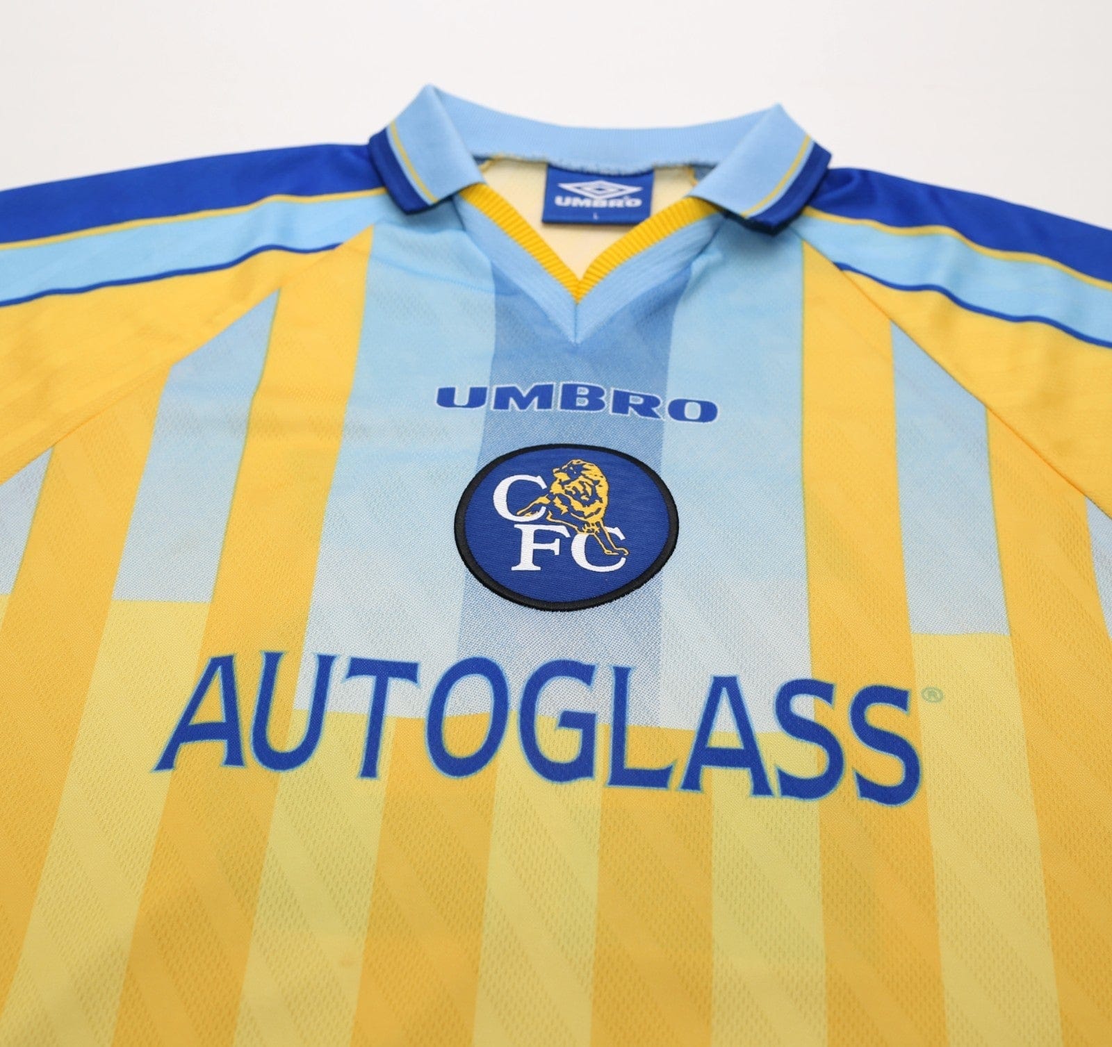 1997/98 ZOLA #25 Chelsea Vintage Umbro Away Football Shirt (L)