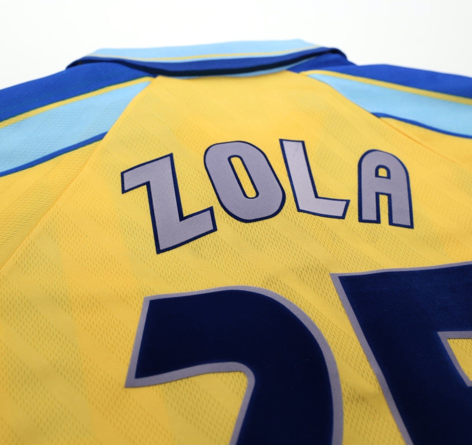 1997/98 ZOLA #25 Chelsea Vintage Umbro Away Football Shirt (L)