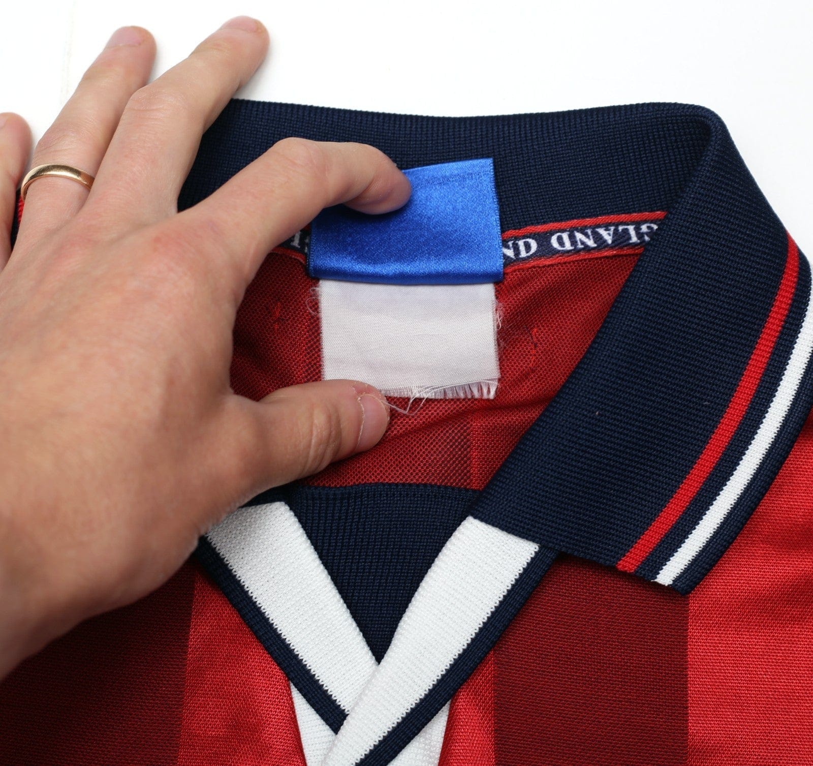 1997/99 BECKHAM #7 England Vintage Umbro Away Football Shirt (M) WC 1998