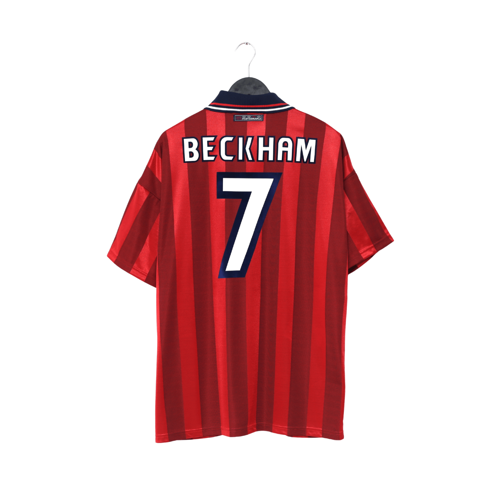 1997/99 BECKHAM #7 England Vintage Umbro Away Football Shirt (XL) WC 1998