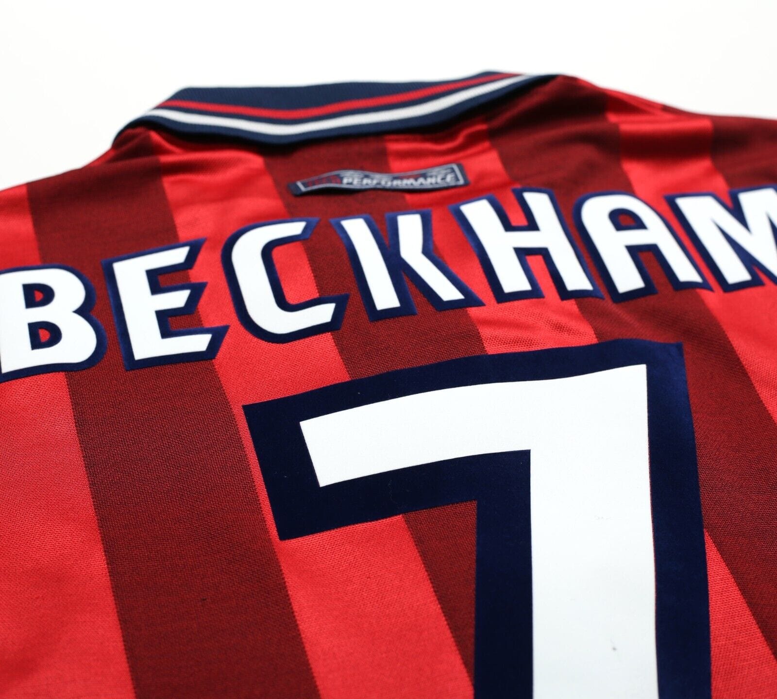 1997/99 BECKHAM #7 England Vintage Umbro Away Football Shirt (XL) World Cup 98