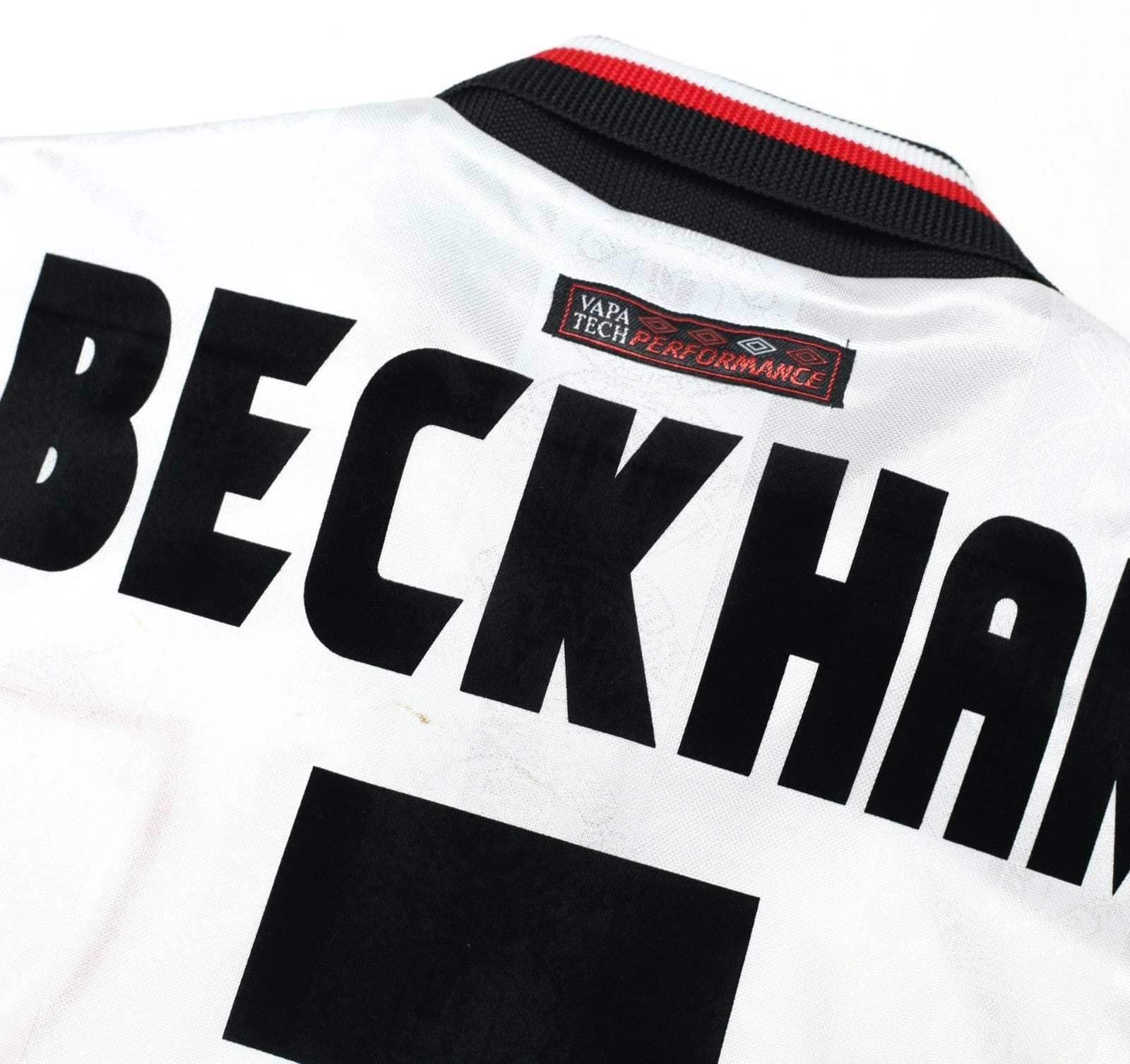 1997/99 BECKHAM #7 Manchester United Vintage Umbro Away Football Shirt (L)