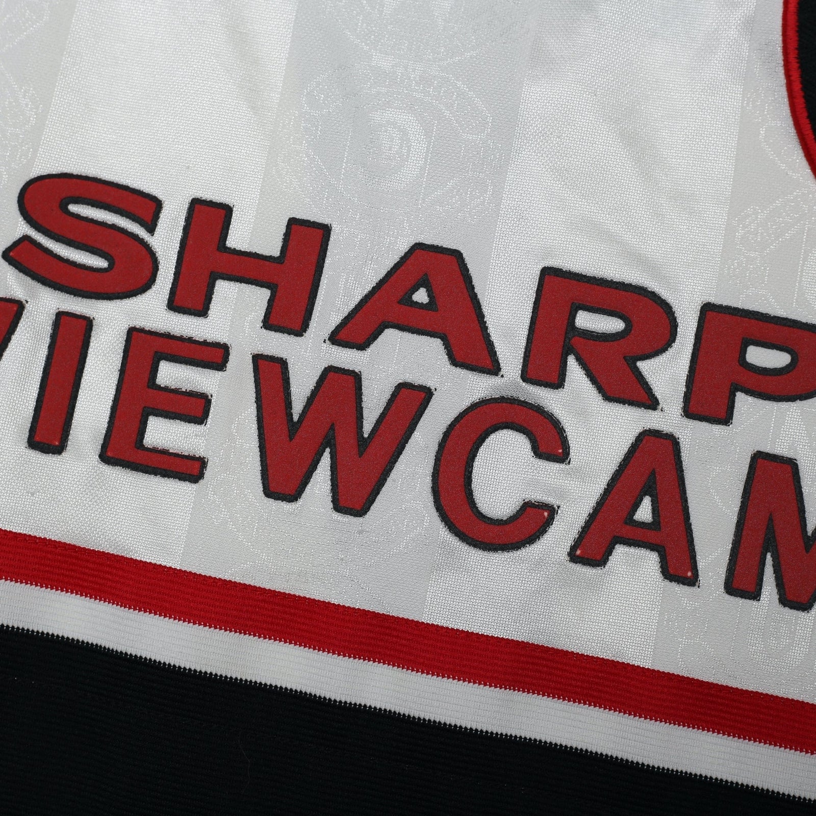 1997/99 Beckham #7 Manchester United Vintage Umbro Away Football Shirt (L)