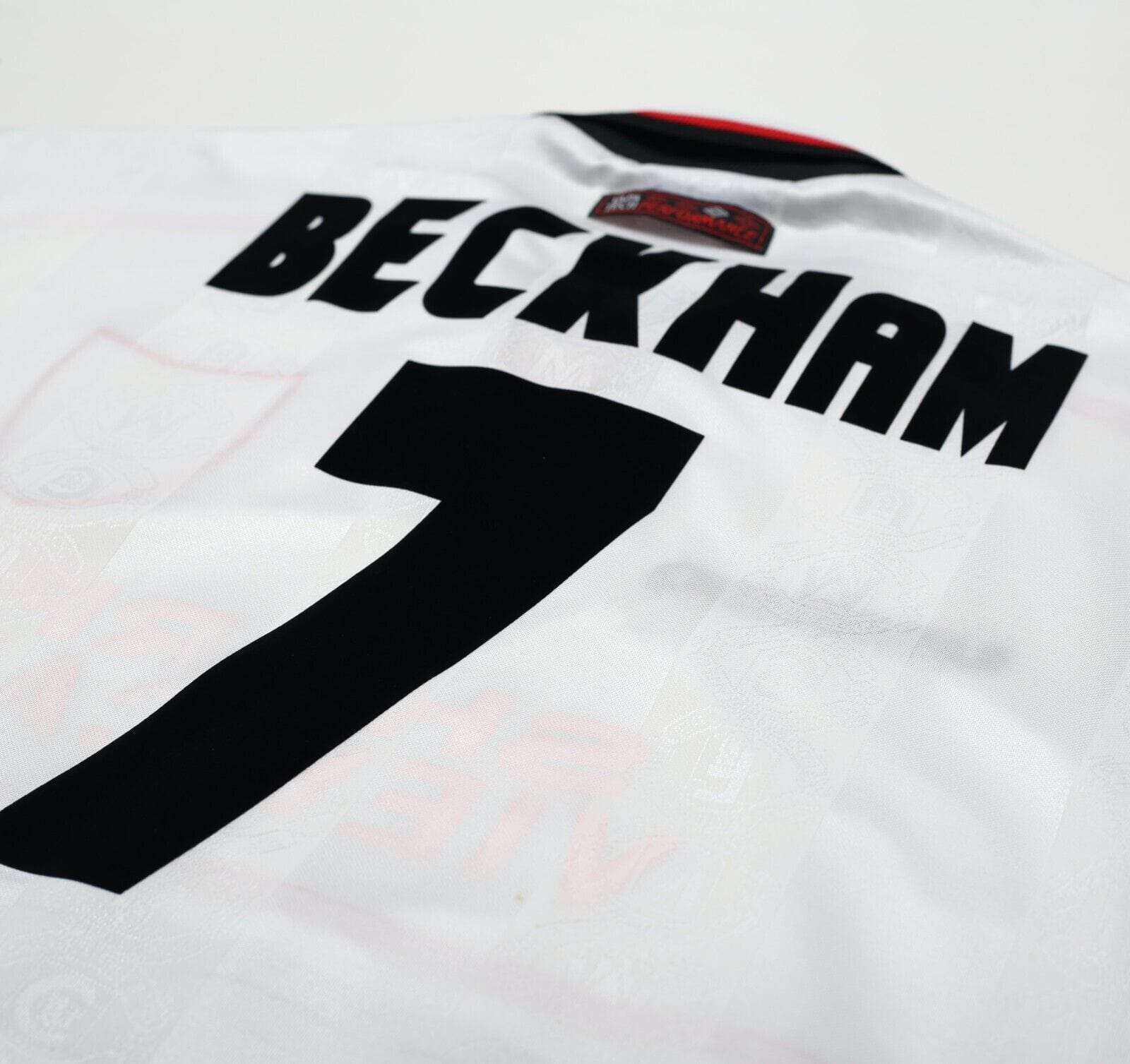 1997/99 BECKHAM #7 Manchester United Vintage Umbro Away Football Shirt (XL)