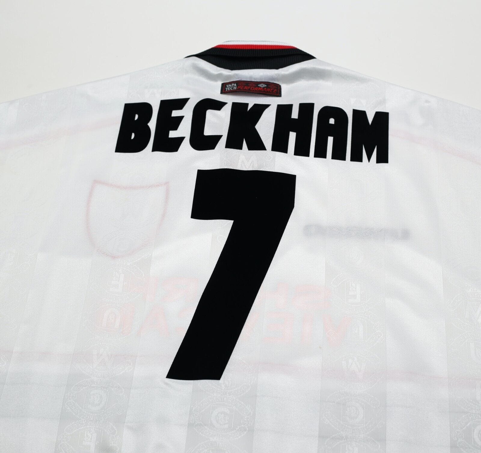 1997/99 BECKHAM #7 Manchester United Vintage Umbro Away Football Shirt (XL)