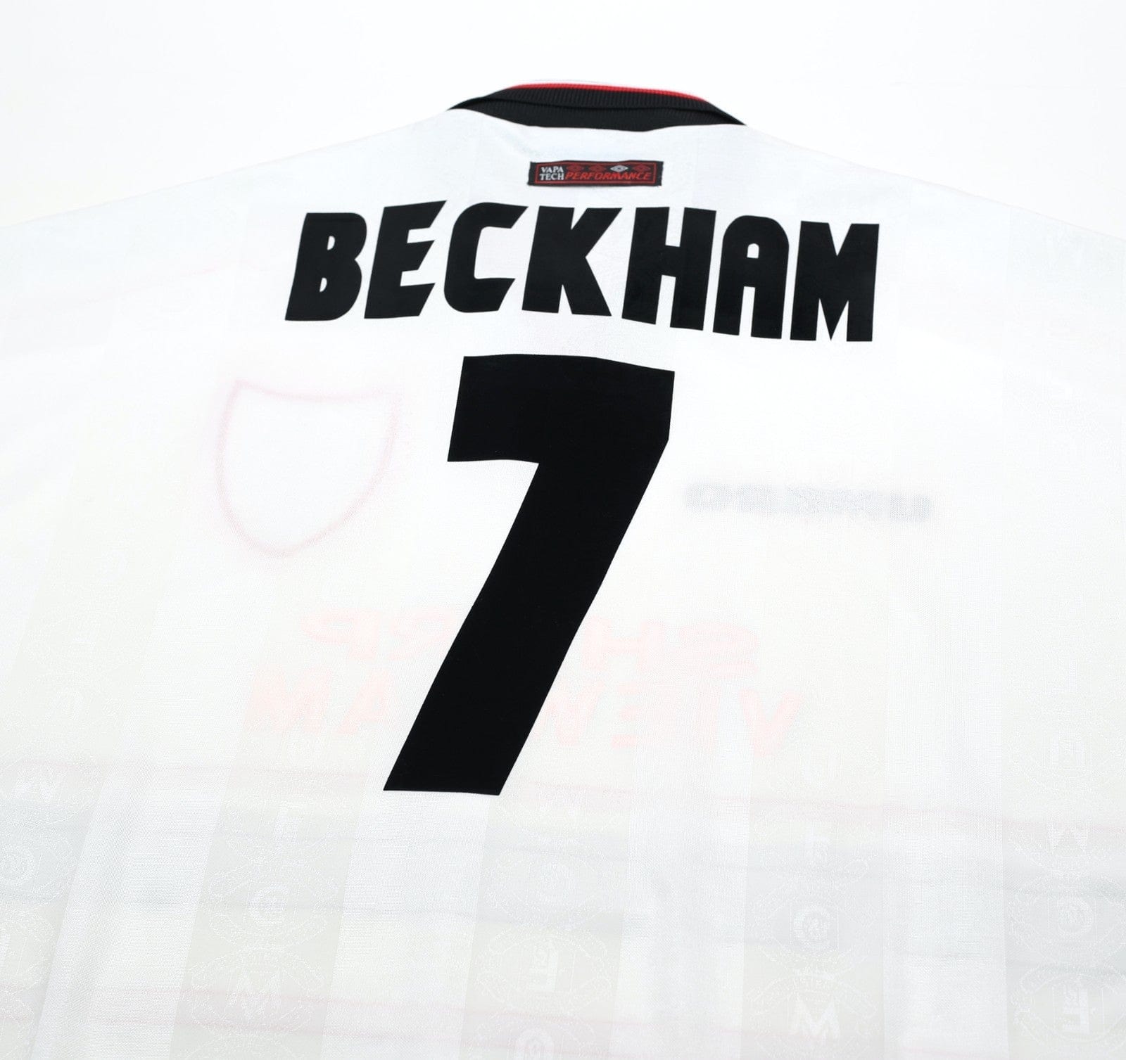 1997/99 BECKHAM #7 Manchester United Vintage Umbro Away Football Shirt (XXL)