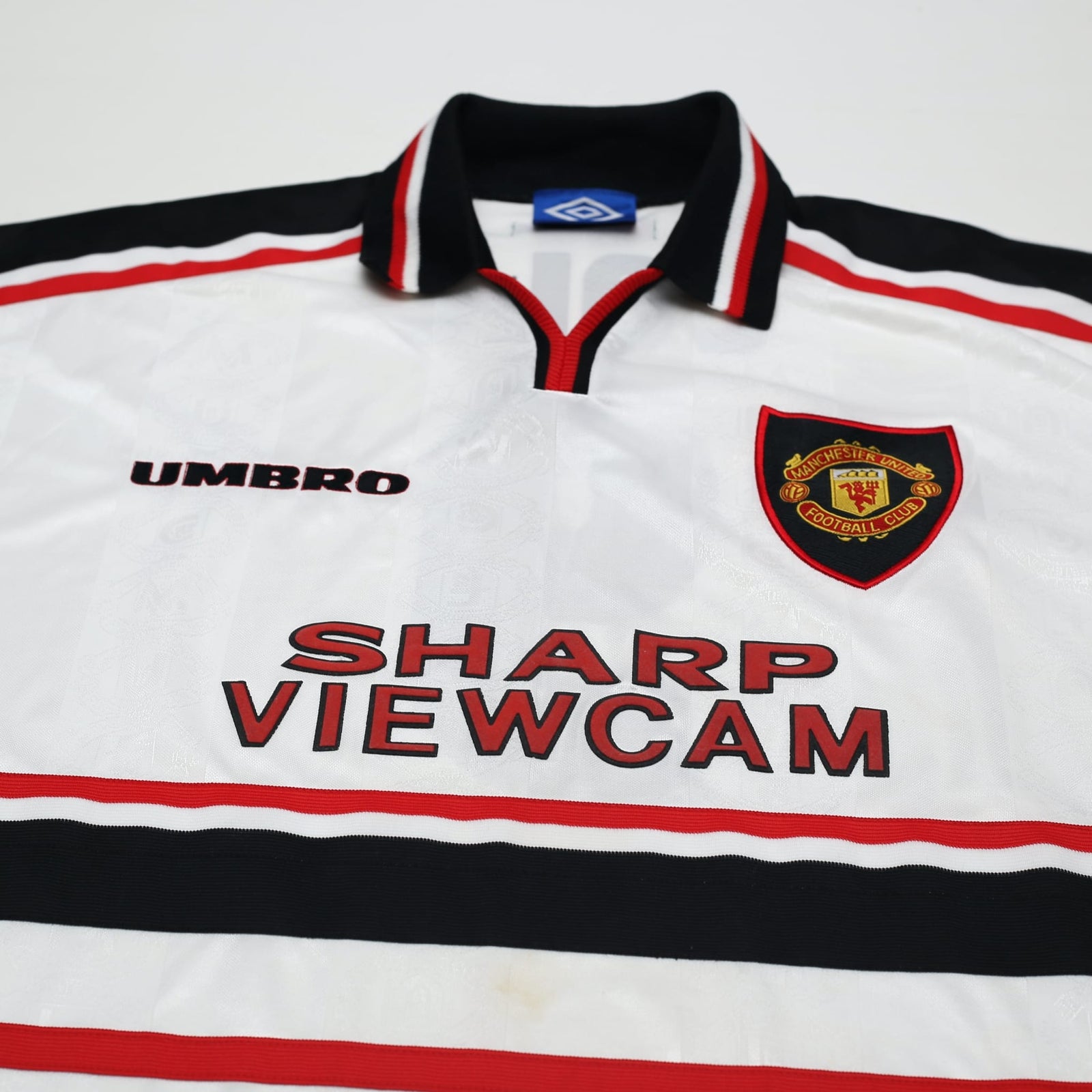 1997/99 Cole #9 Manchester United Vintage Umbro Away Football Shirt (XXL)