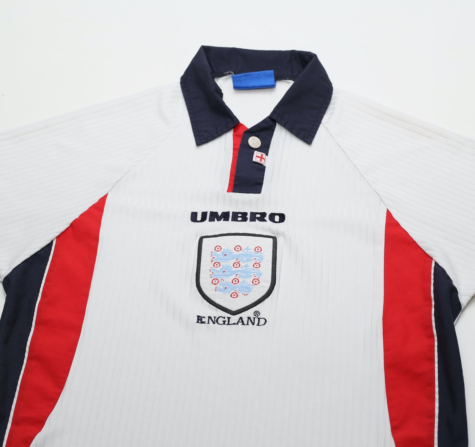 1997/99 ENGLAND Vintage Umbro Home Football Shirt (M)