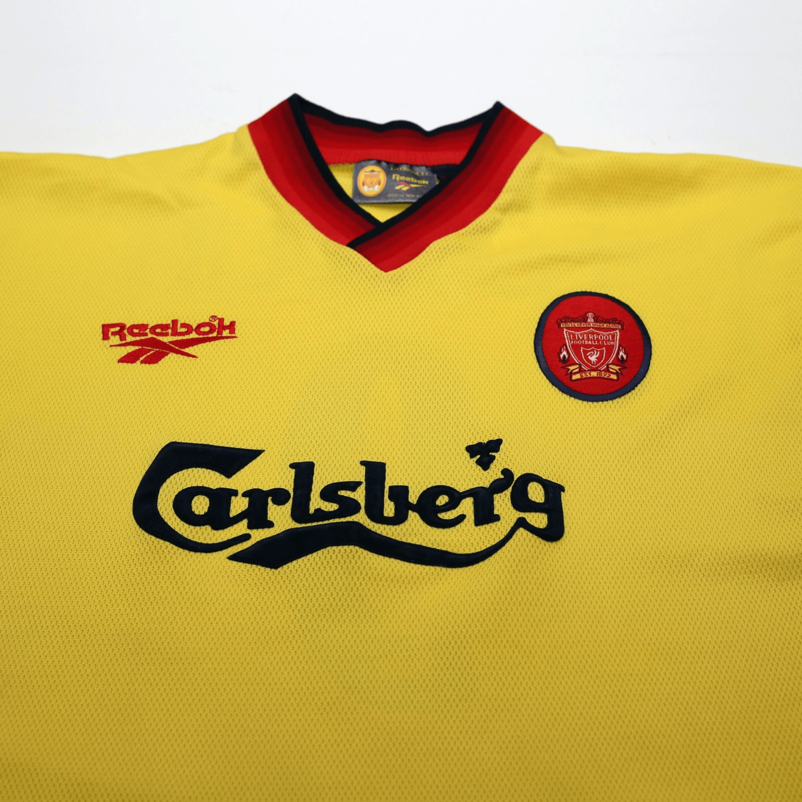 1997/99 Fowler #9 Liverpool Vintage Reebok Away Football Shirt (M) 38/40