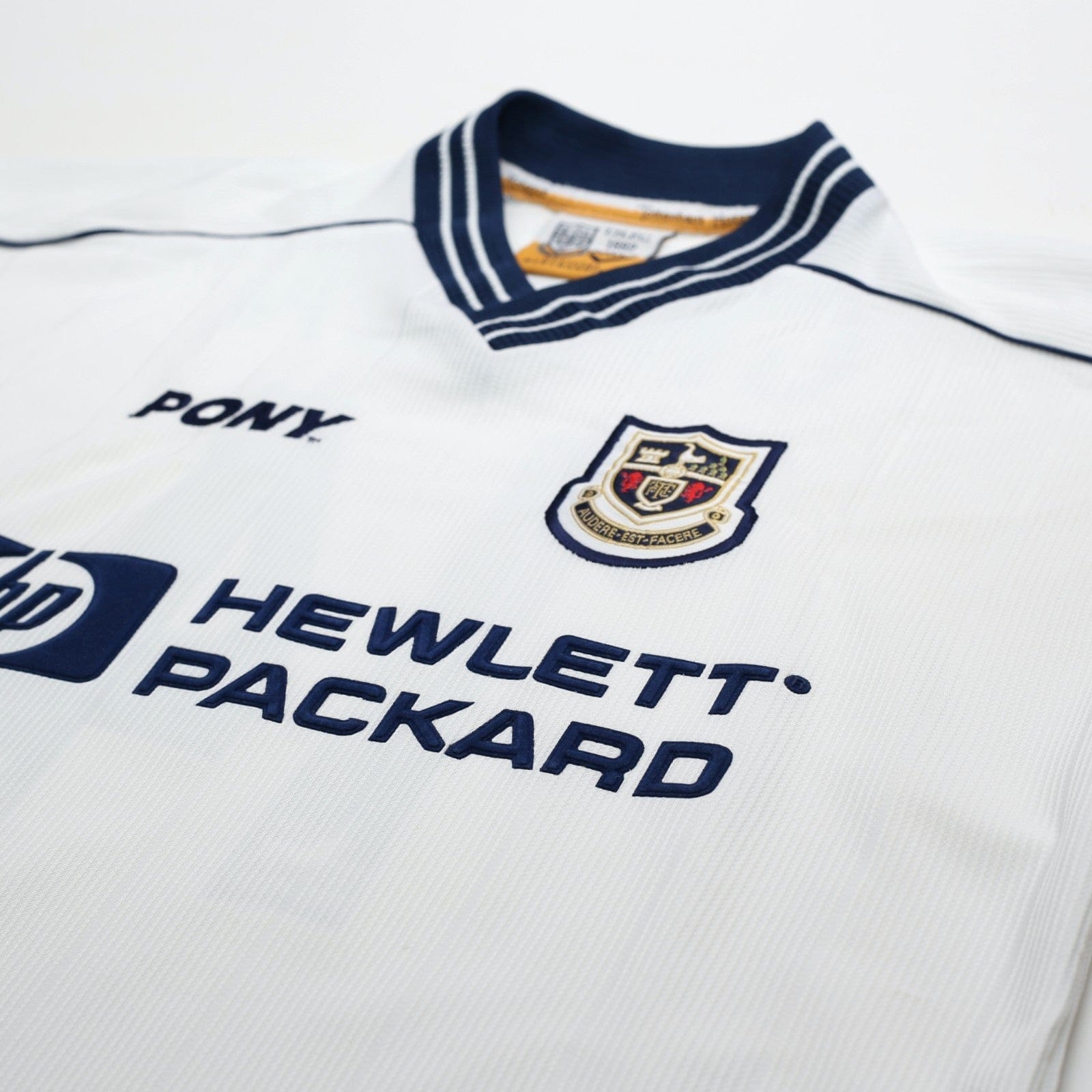 1997/99 Ginola #14 Tottenham Hotspur Vintage PONY Home Football Shirt (M)