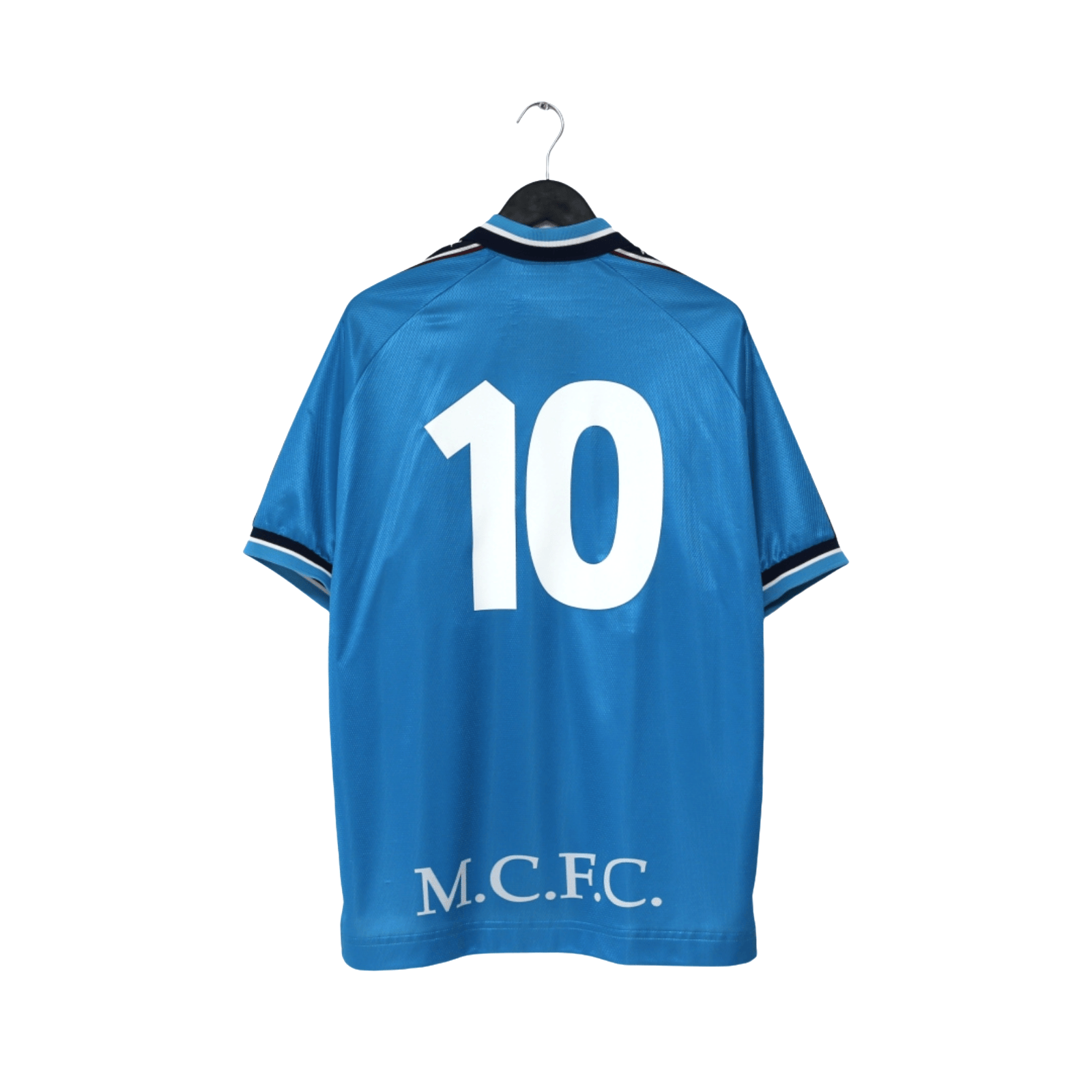 1997/99 Kinkladze #10 Manchester City Vintage Kappa Home Football Shirt (L)