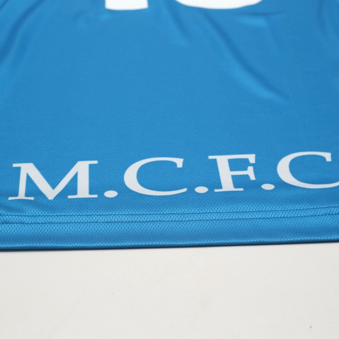 1997/99 Kinkladze #10 Manchester City Vintage Kappa Home Football Shirt (L)