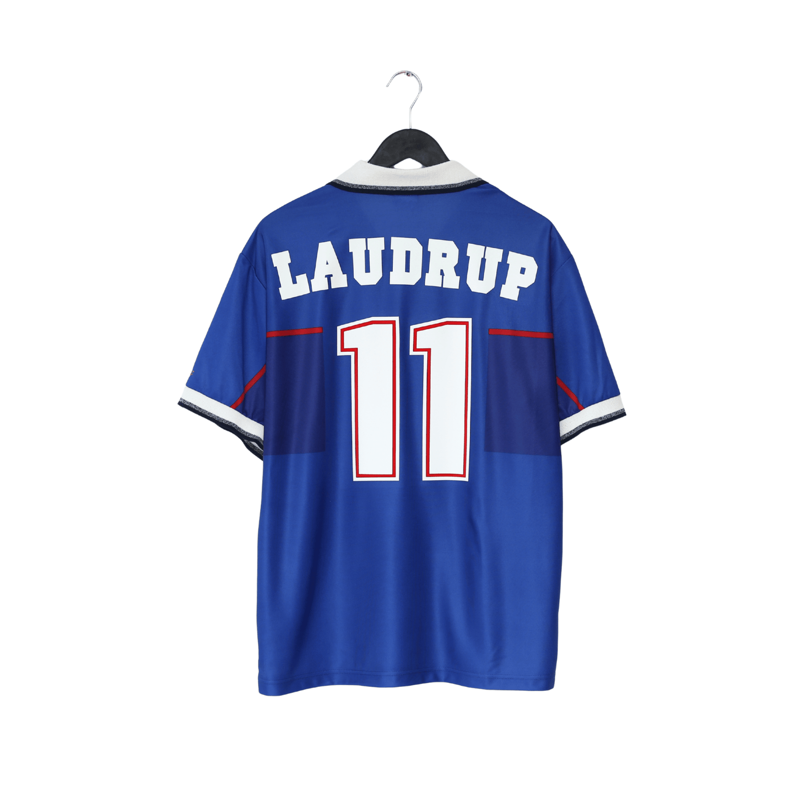 1997/99 LAUDRUP #11 Rangers Vintage Nike Home Football Shirt (L)