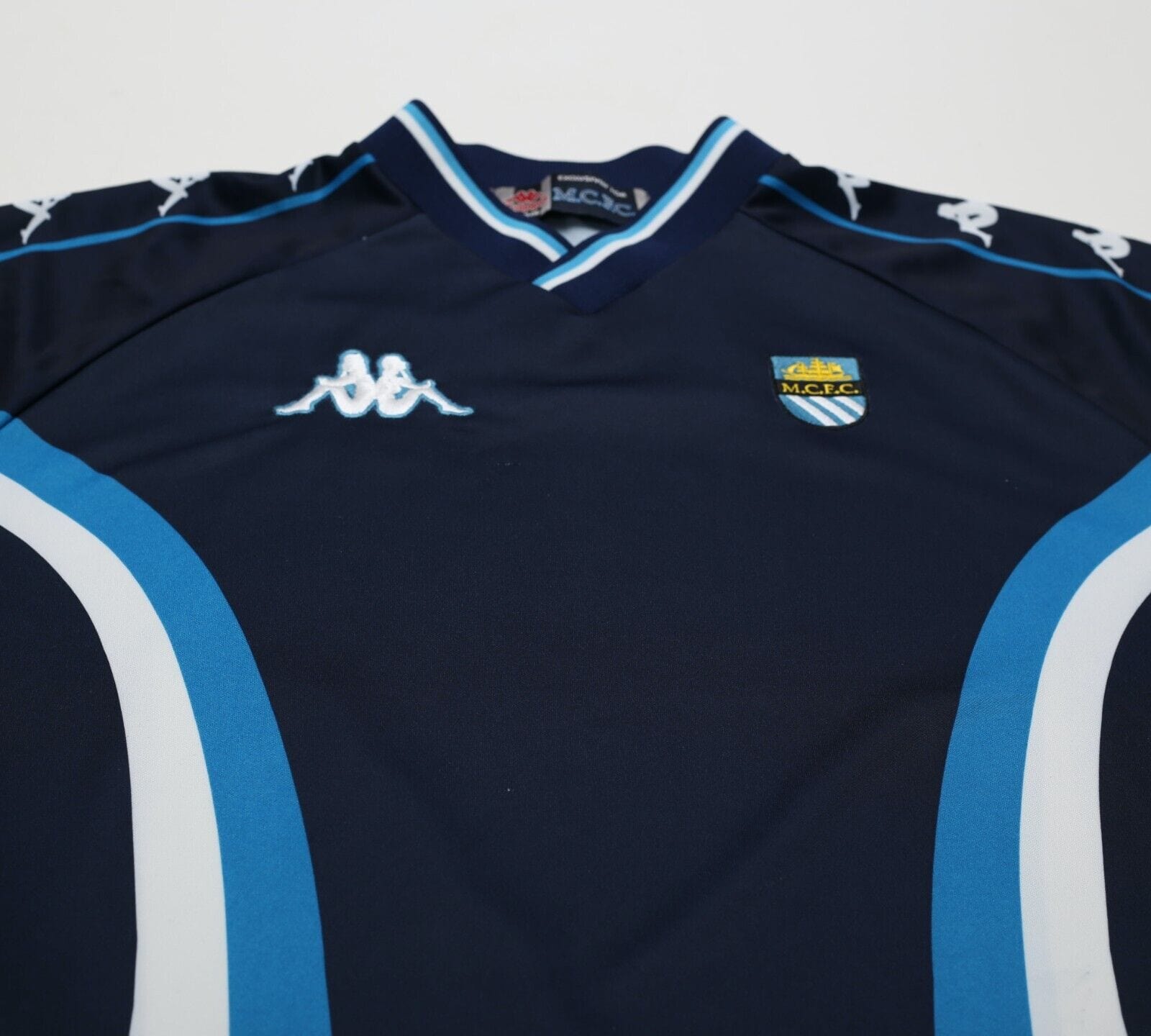 1997/99 MANCHESTER CITY Vintage Kappa Football Training Shirt (XL)