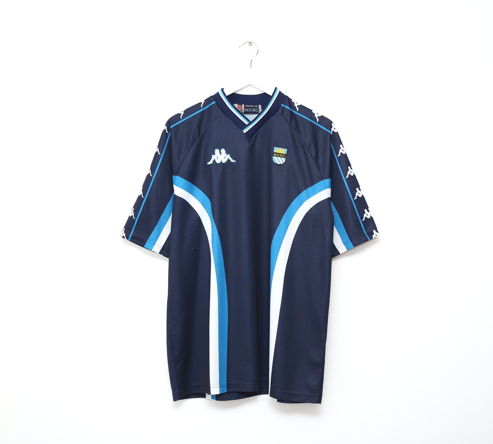 1997/99 MANCHESTER CITY Vintage Kappa Football Training Shirt (XL)