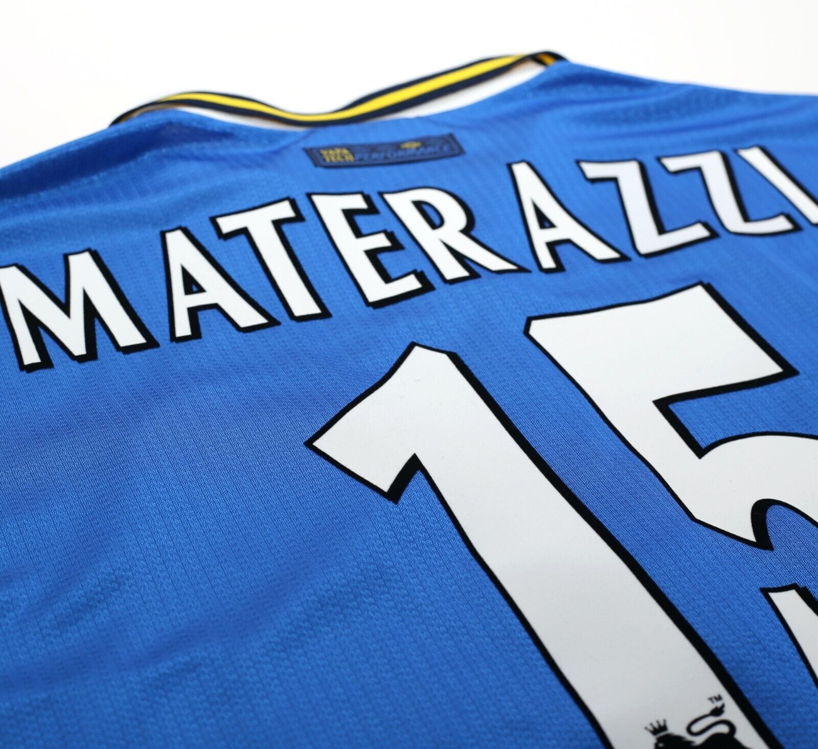 1997/99 MATERAZZI #15 Everton Vintage Umbro Home Football Shirt (XL) Italy Inter