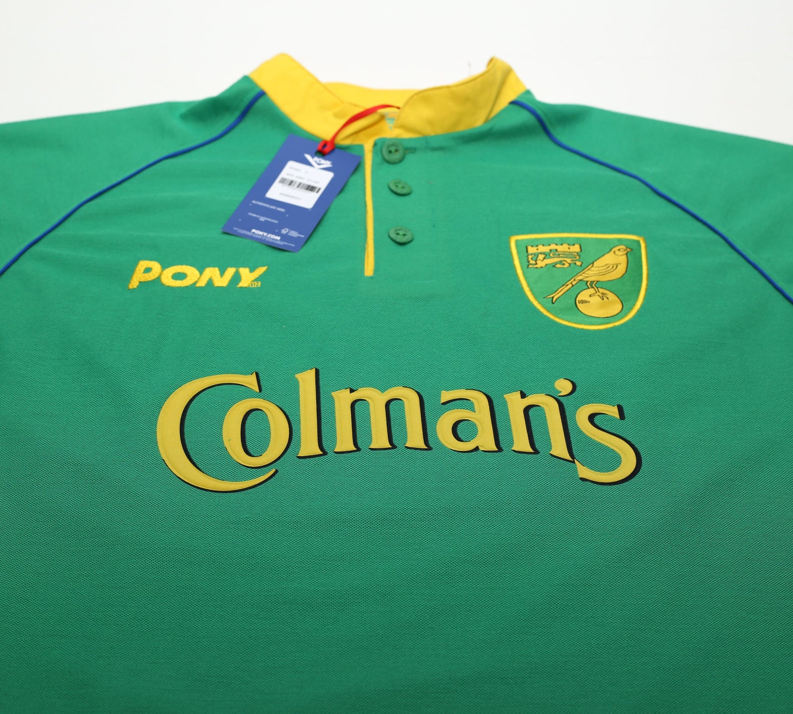 1997/99 NORWICH CITY Retro PONY Reissue Away Football Shirt