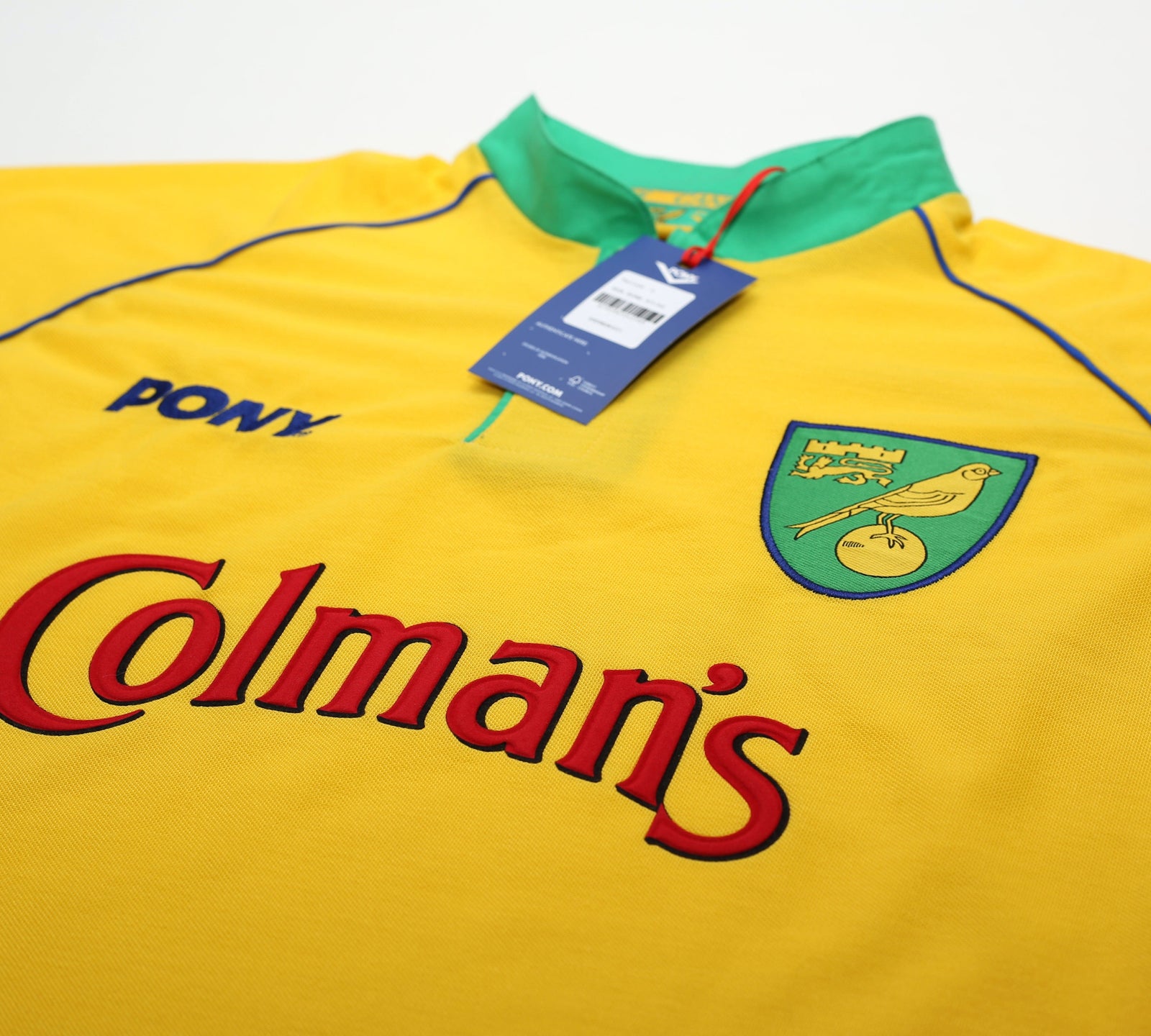 1997/99 NORWICH CITY Retro PONY Reissue Home Football Shirt