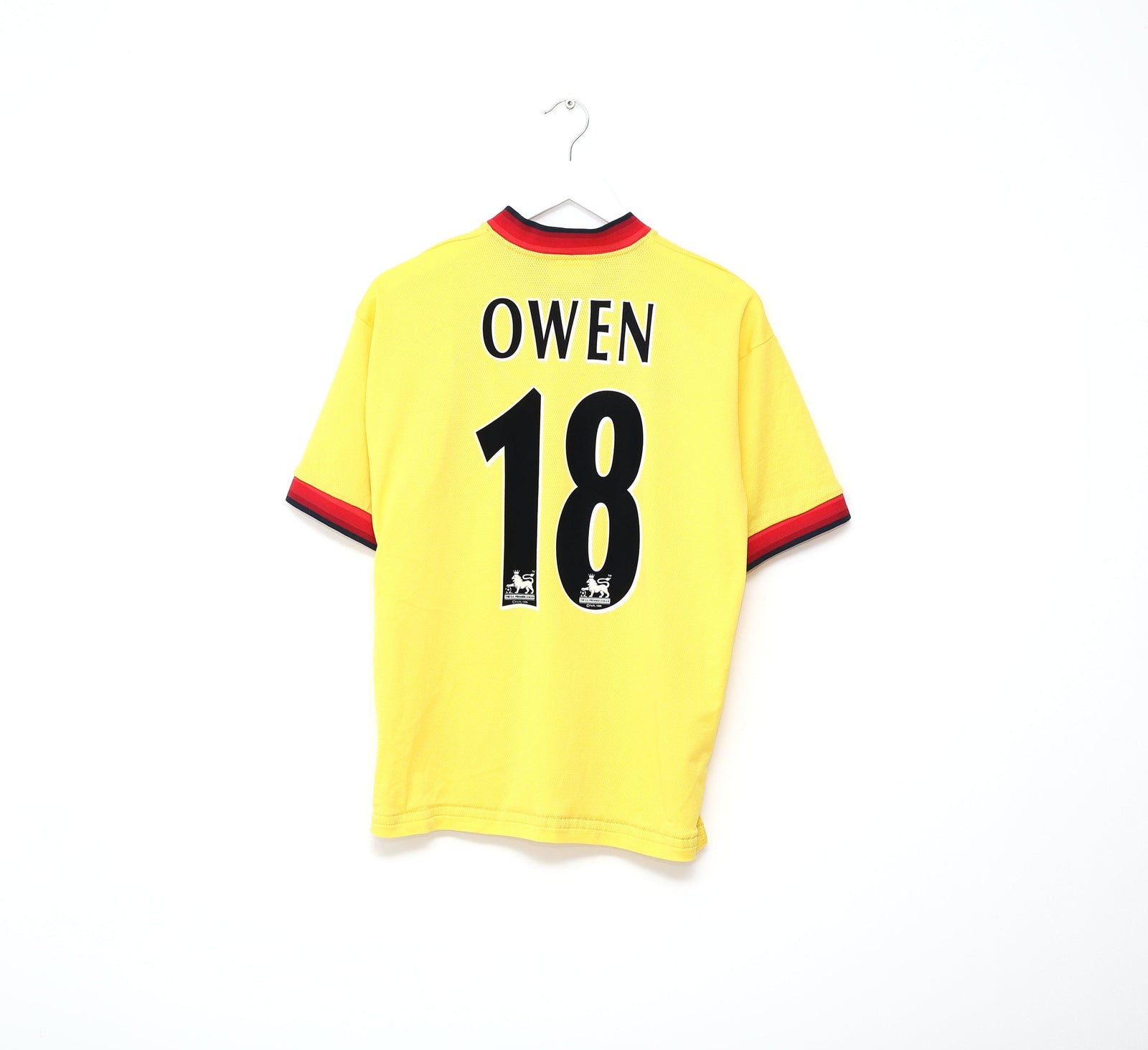 1997/99 OWEN #18 Liverpool Reebok Away Nike Football Shirt (M)