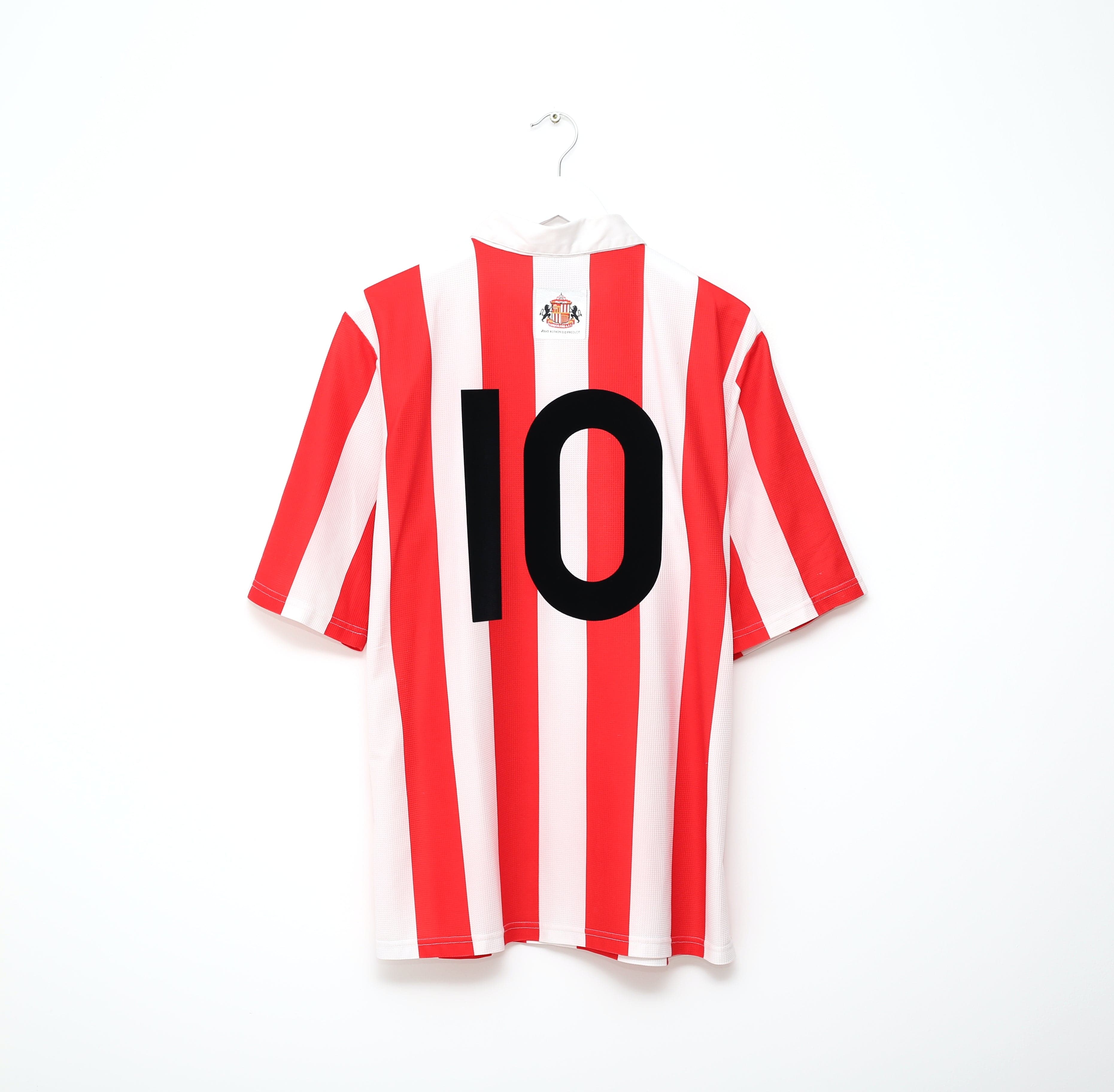 1997/99 PHILLIPS #10 Sunderland Vintage Asics Home Football Shirt Jersey (L)
