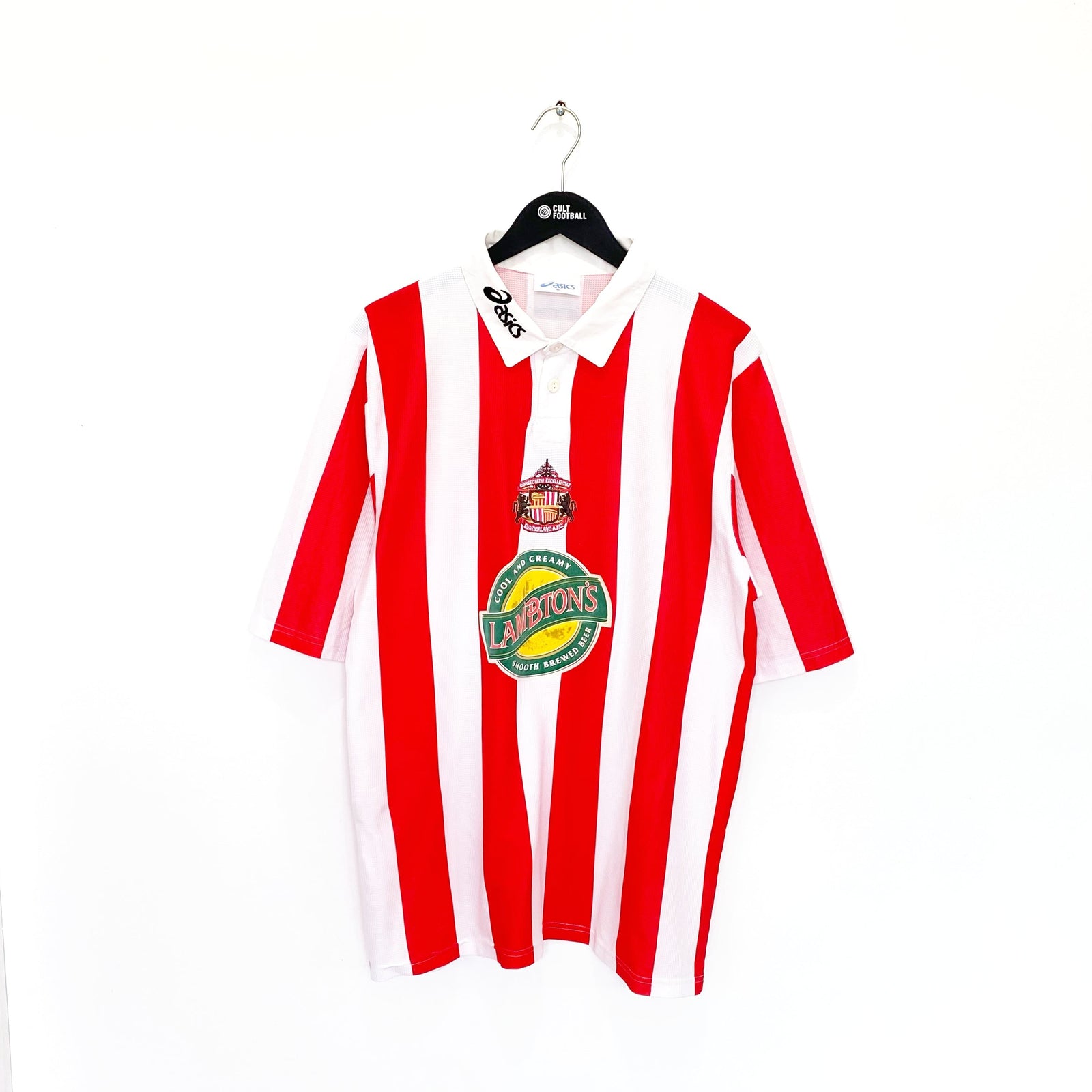 1997/99 PHILLIPS #10 Sunderland Vintage Asics Home Football Shirt Jersey (XL)