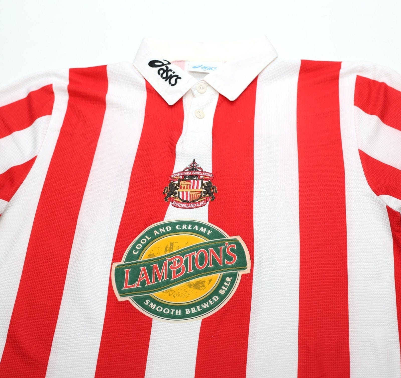 1997/99 PHILLIPS #10 Sunderland Vintage Asics Home Football Shirt (L/XL)