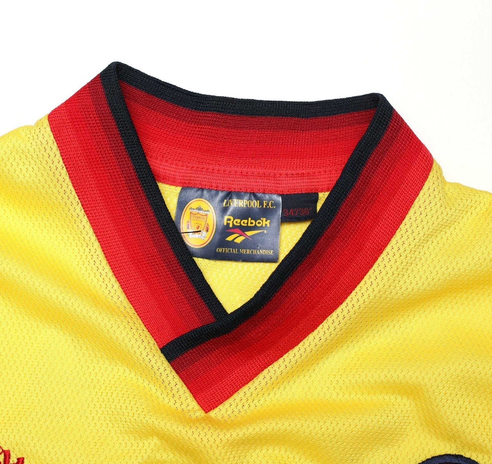 1997/99 REDKNAPP #11 Liverpool Vintage Reebok Away Football Shirt (S) 34/36
