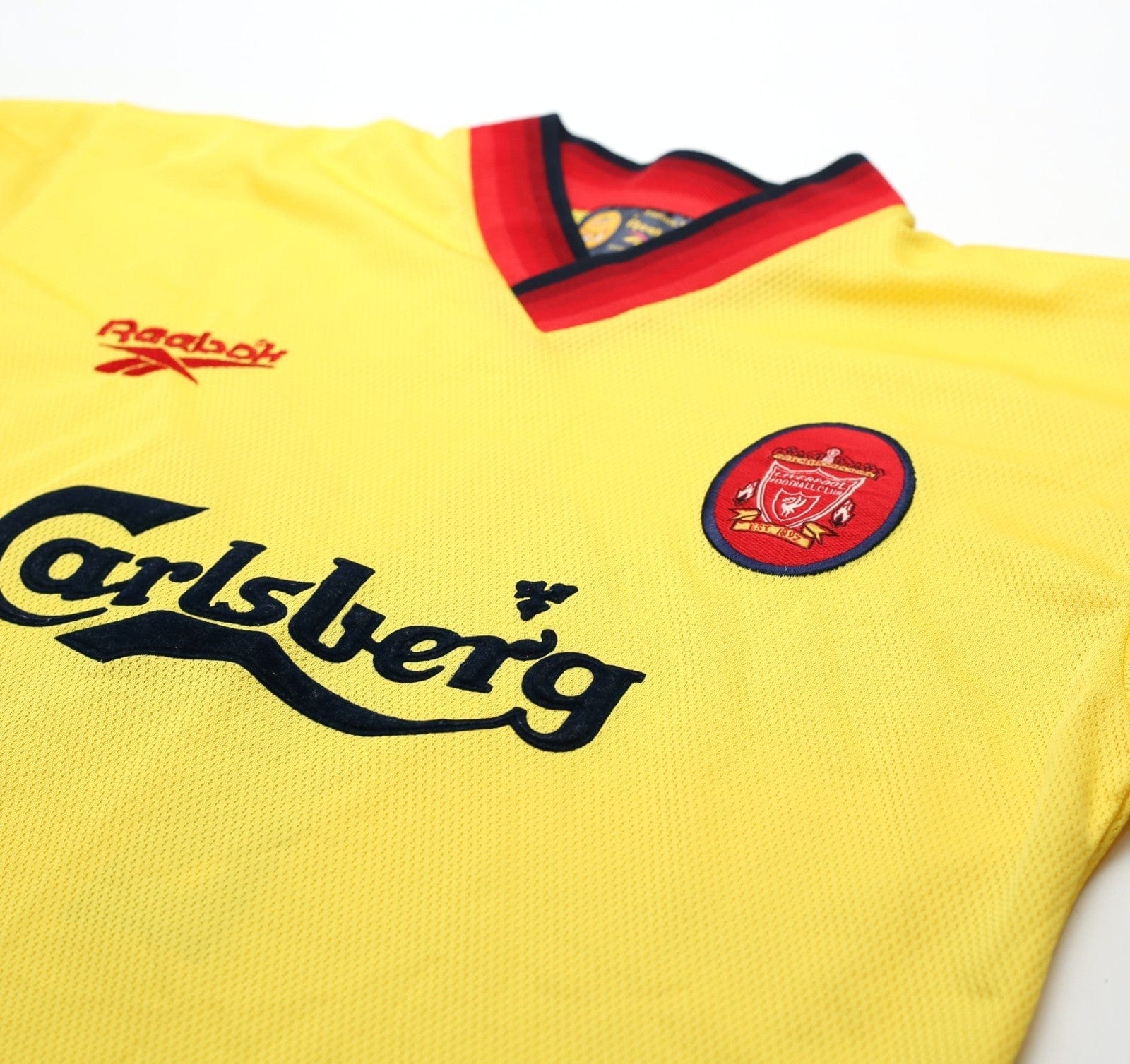 1997/99 REDKNAPP #11 Liverpool Vintage Reebok Away Football Shirt (S) 34/36